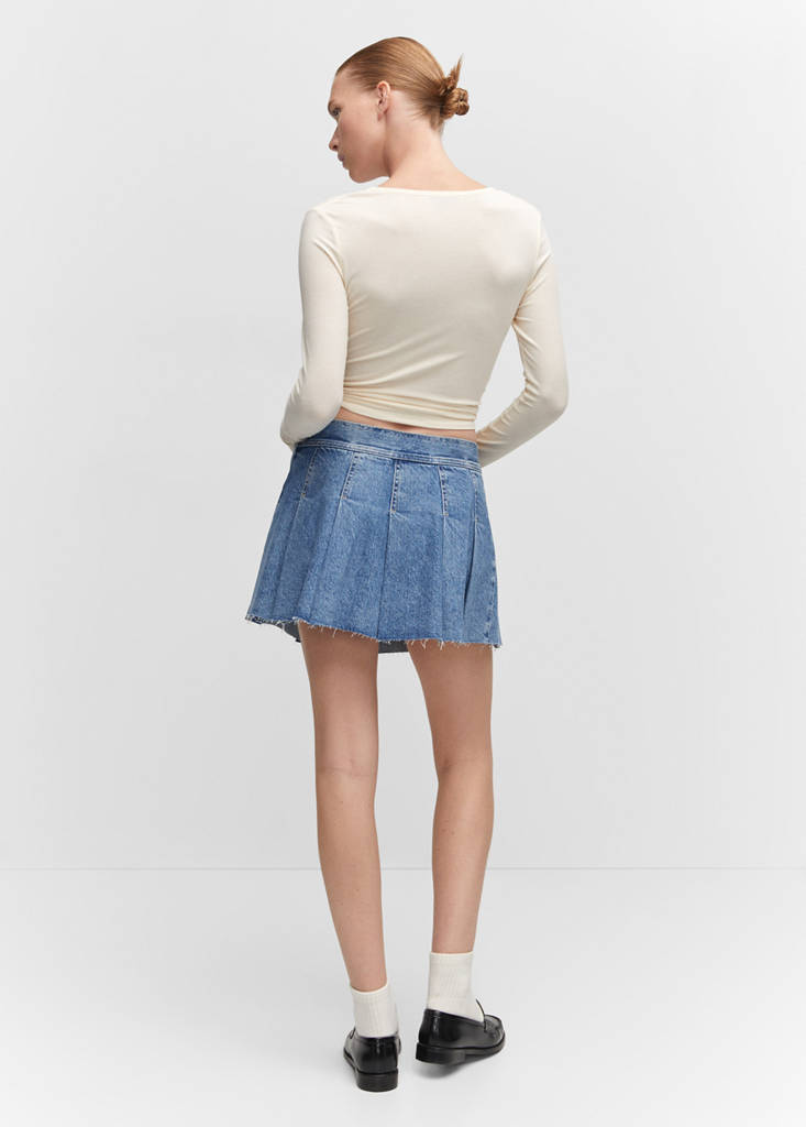 Denim mini-skirt - thumbnail 3