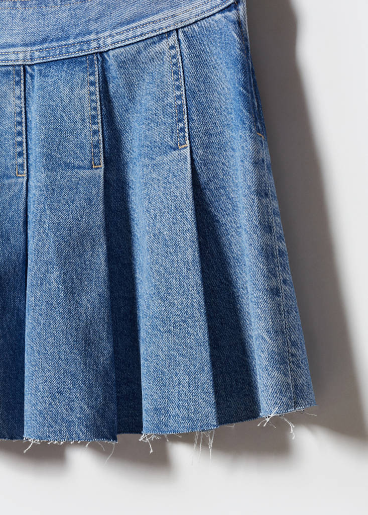 Denim mini-skirt - thumbnail 7