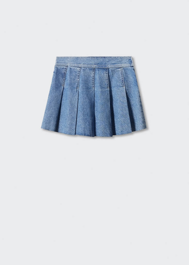 Denim mini-skirt - thumbnail 4