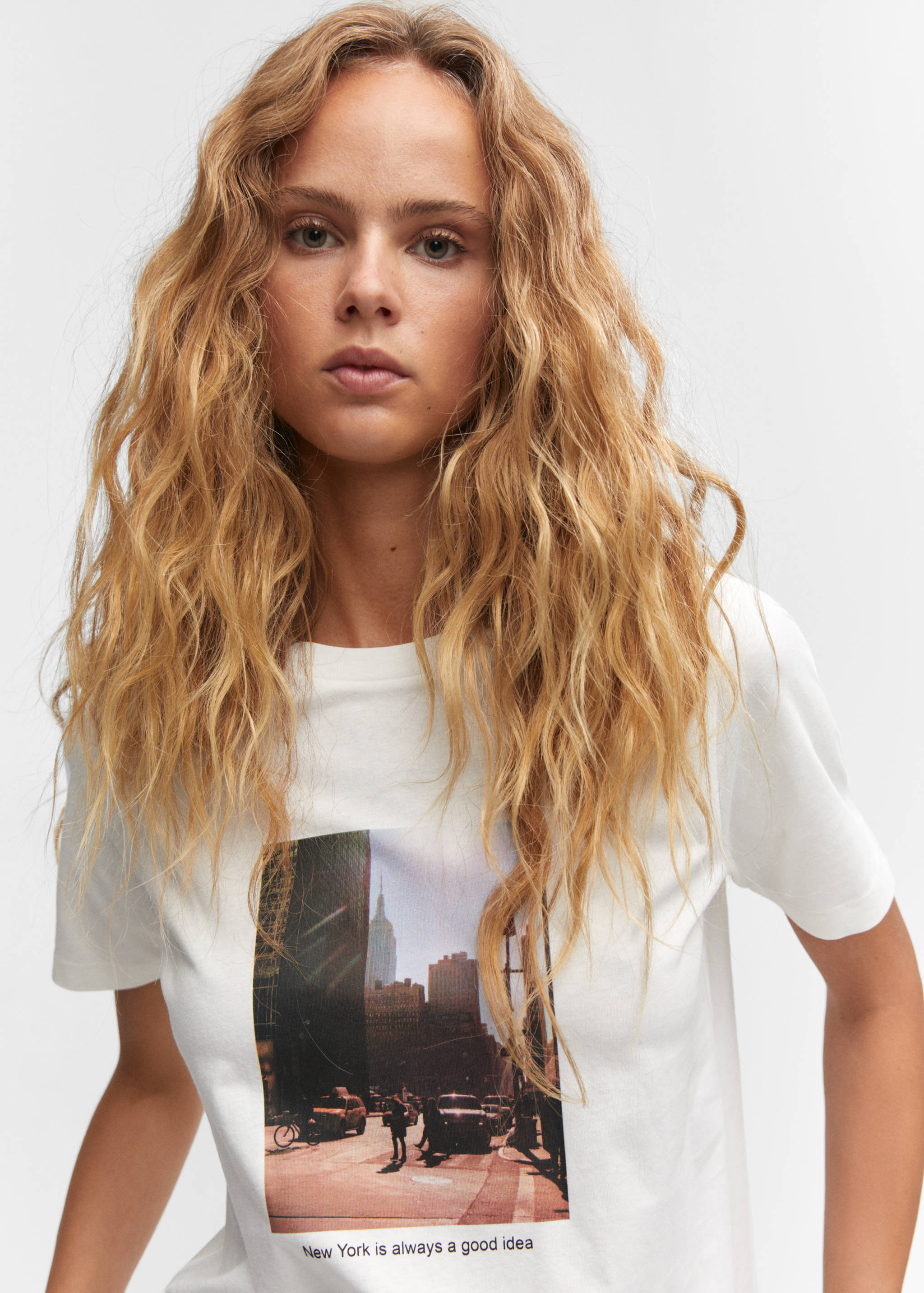 T-shirt coton imprimé - Détail de l'article 1