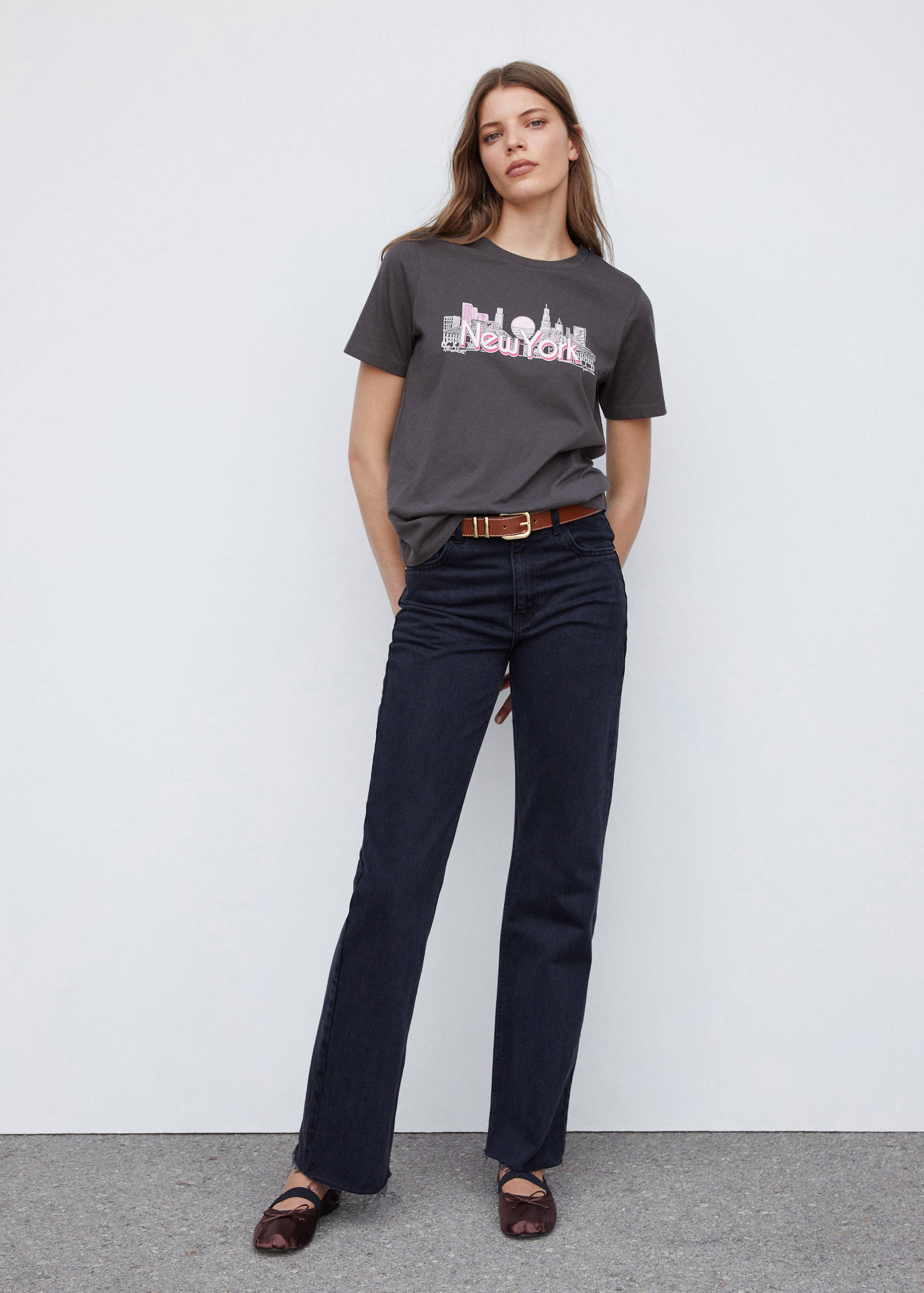 T-shirt coton imprimé - Plan général