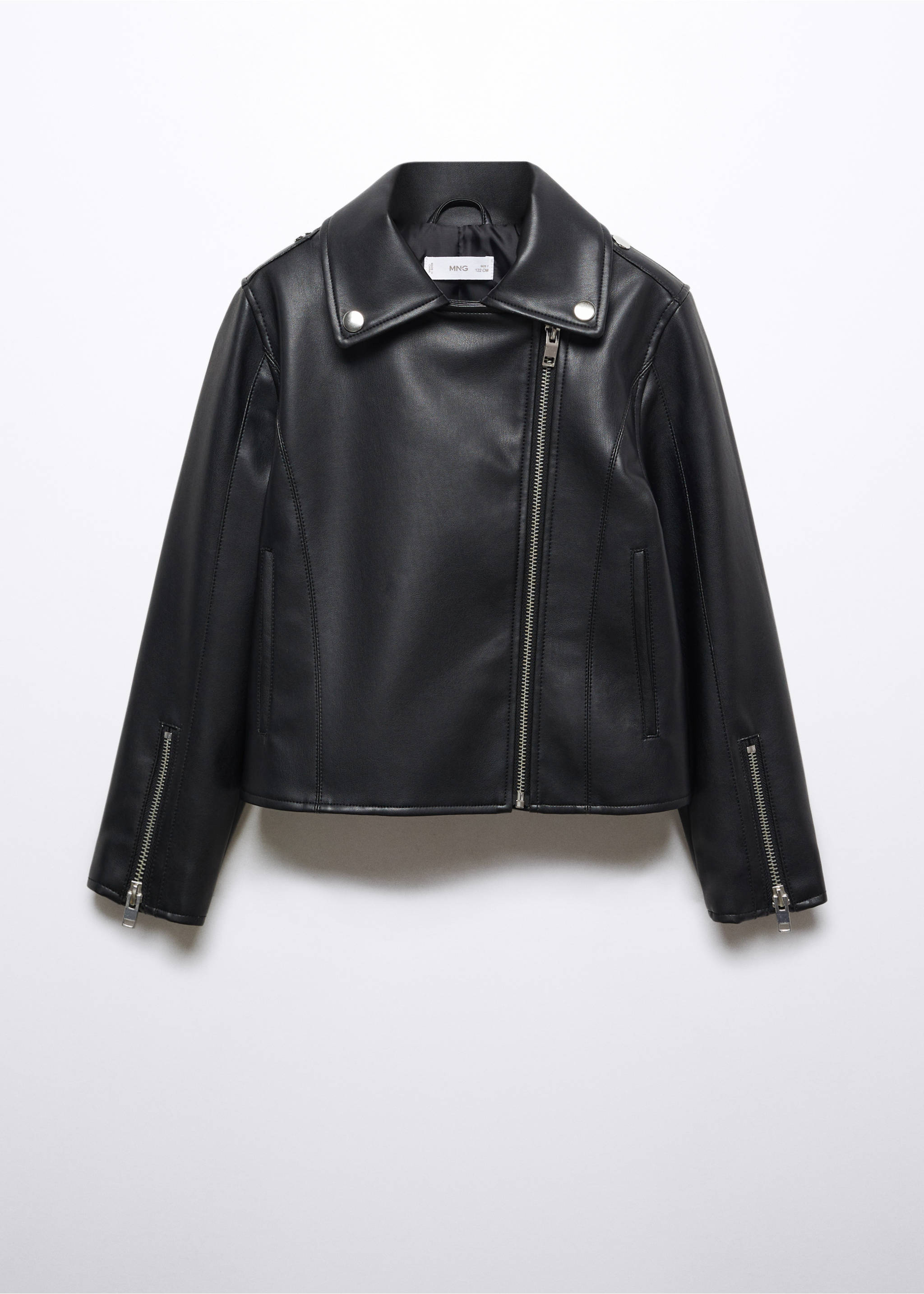 Veste simili-cuir - Article sans modèle, Noir. Ref: 57074013-00.
