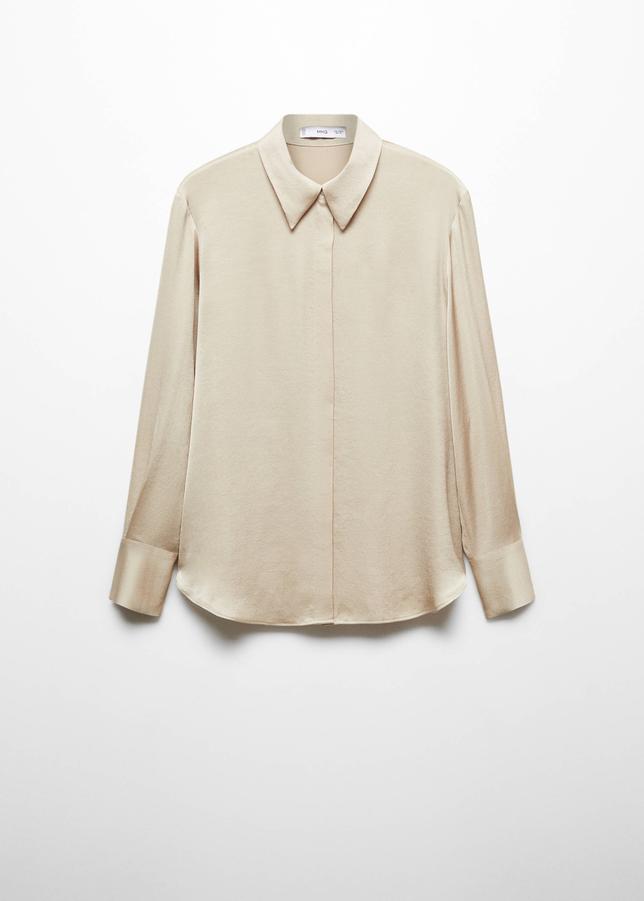 Satin finish flowy shirt - Article without model