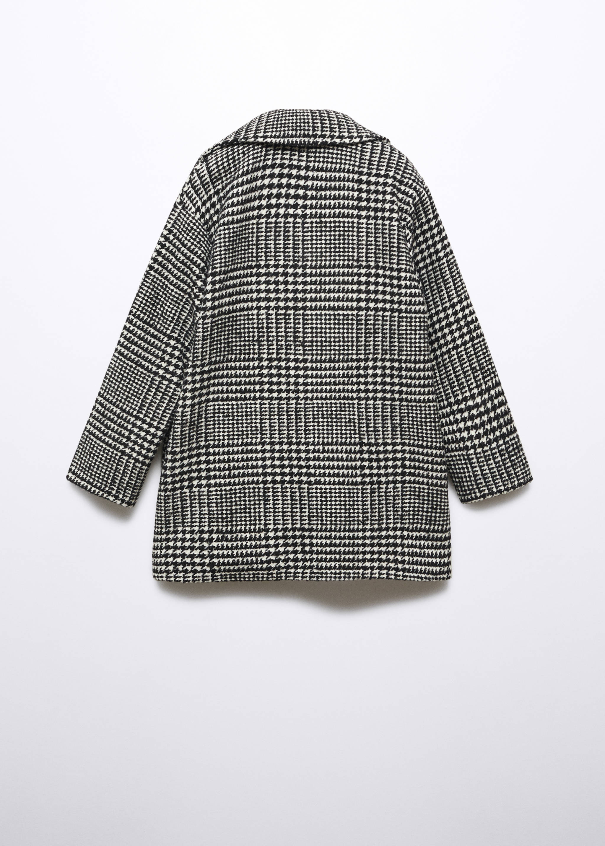 Checked lapels coat - Reverse of the article