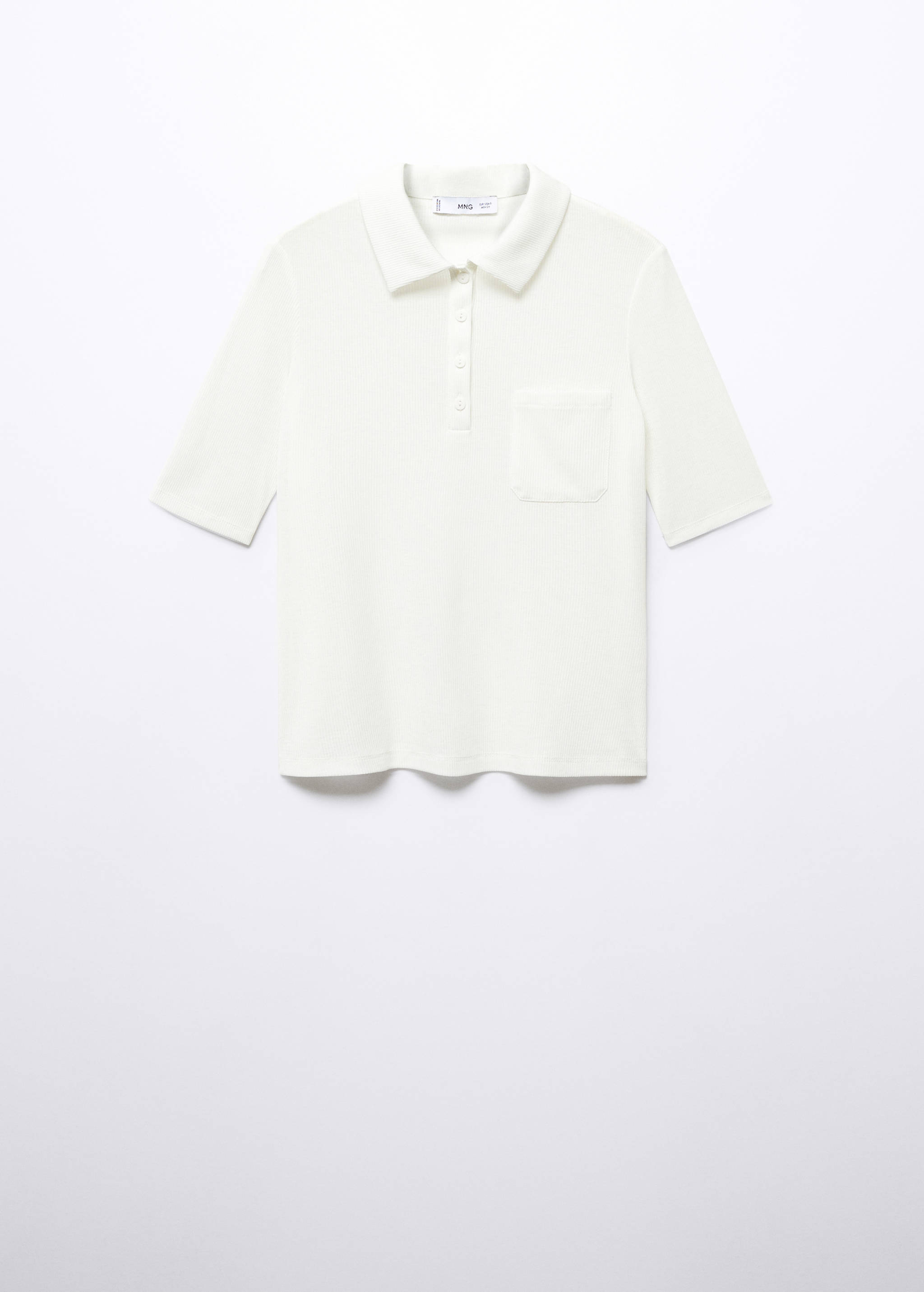 Поло с короткими рукавами и пуговицами - Изделие без модели