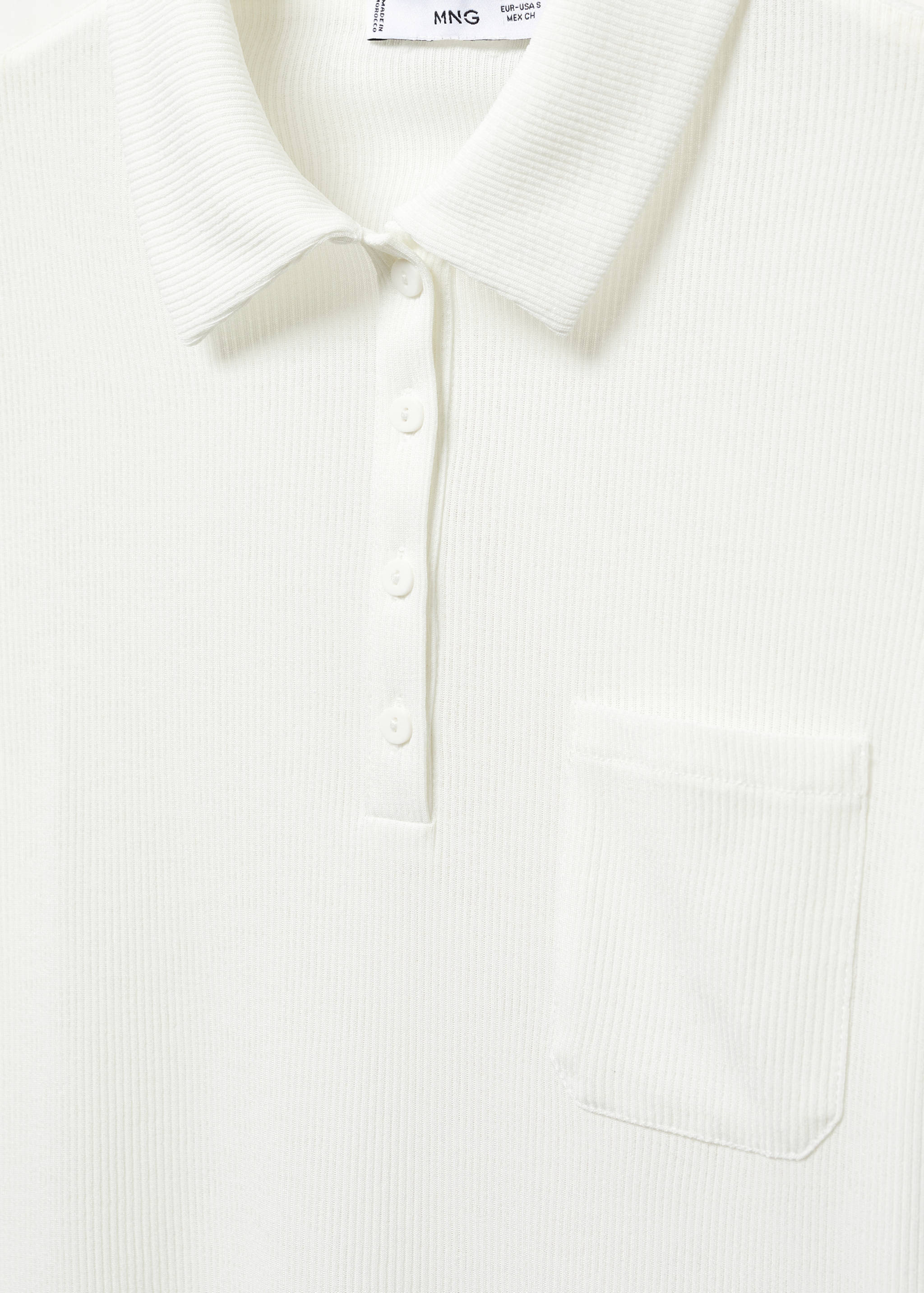 Поло с короткими рукавами и пуговицами - Деталь изделия 8