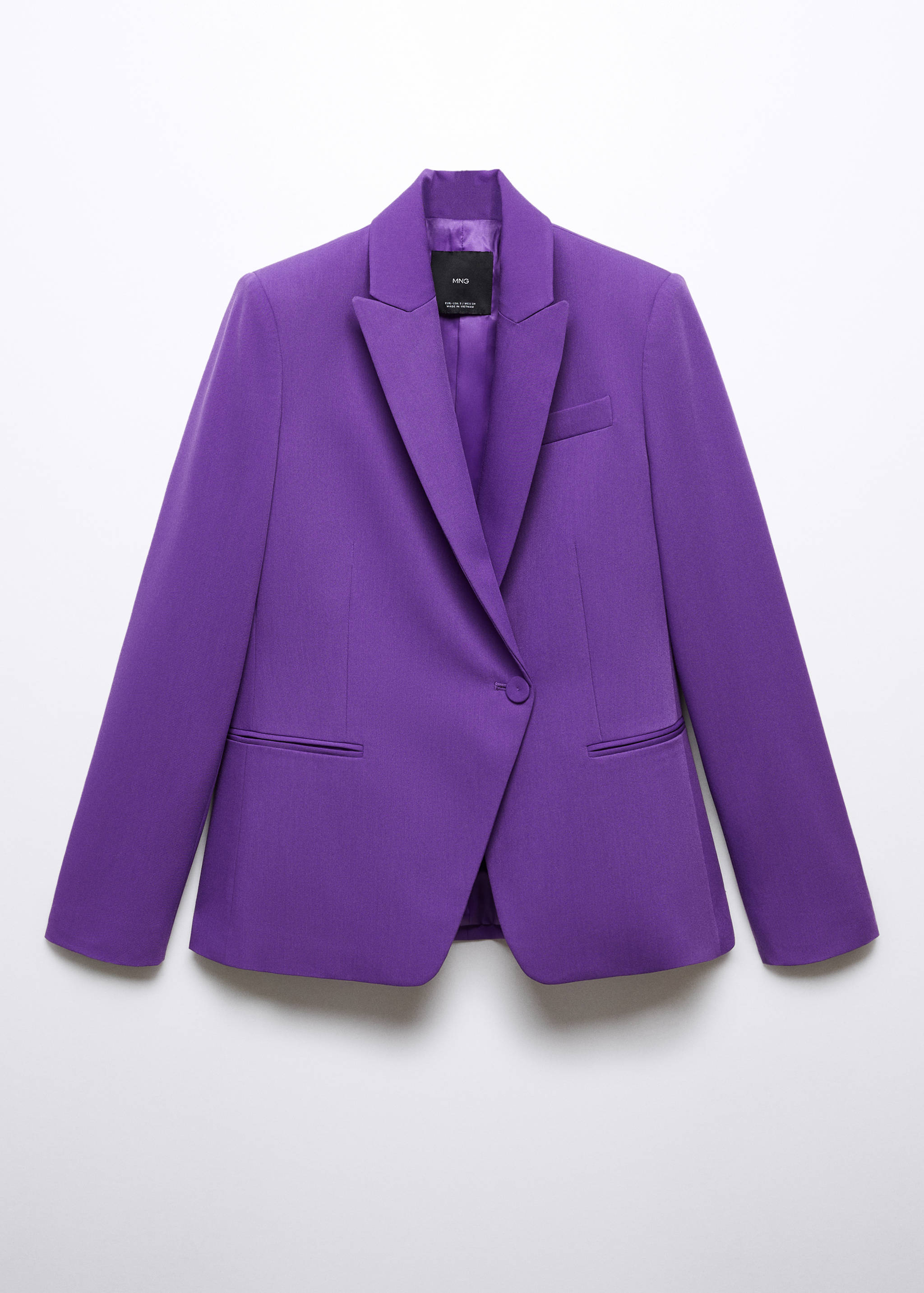 Структурированный пиджак с пуговицей - Изделие без модели