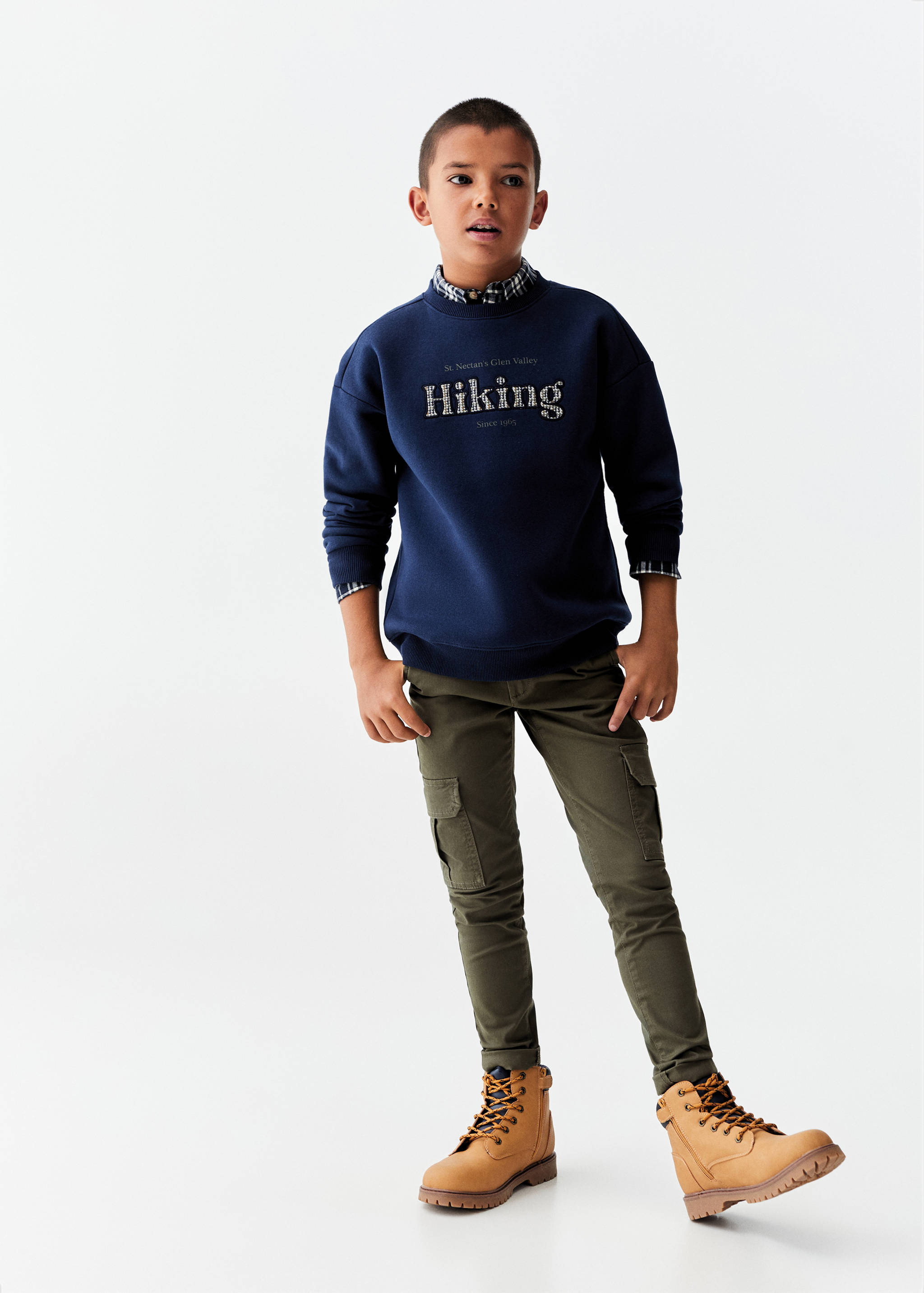 Pantalon cargo coton - Plan général