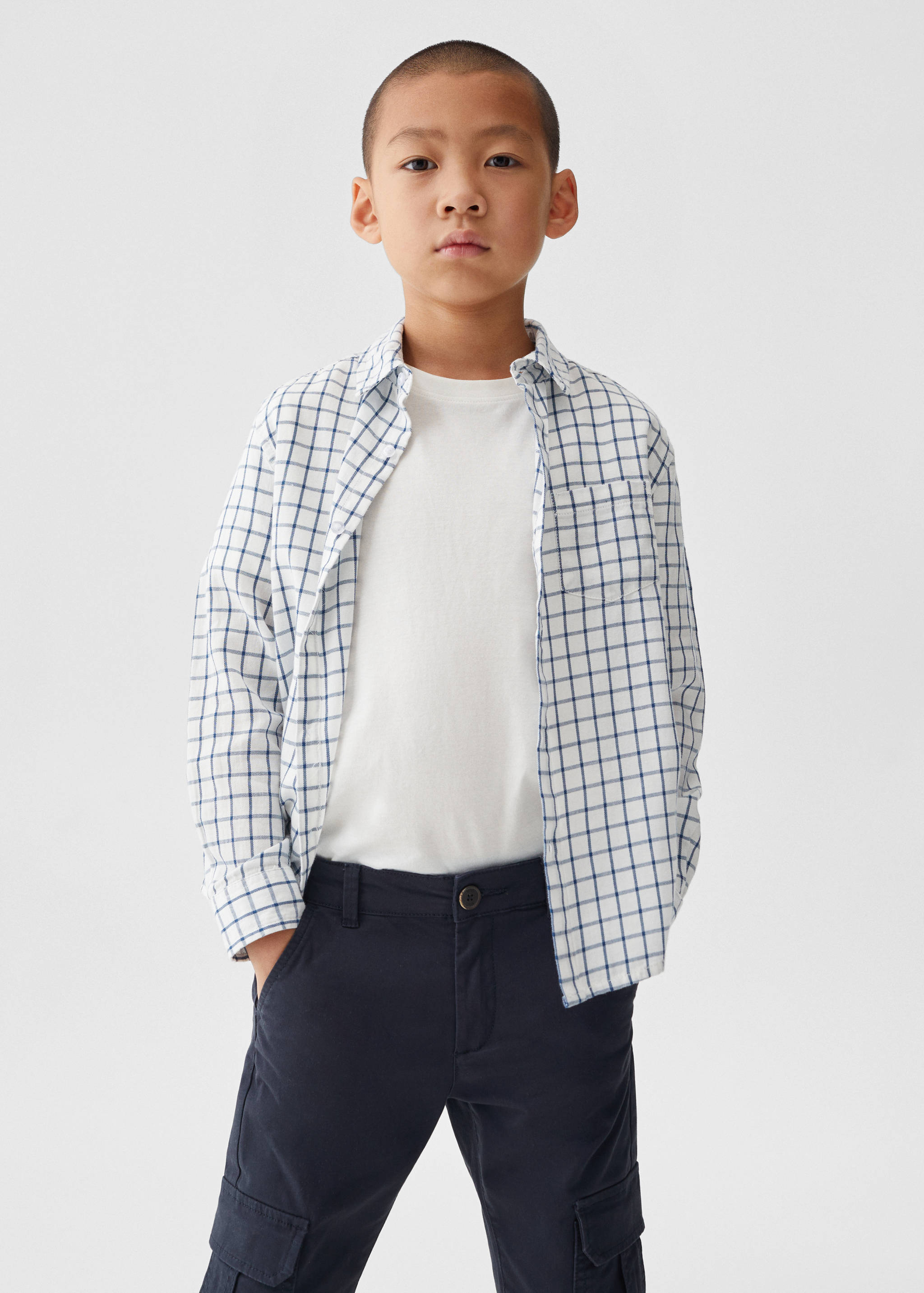 Pantalon cargo coton - Plan moyen