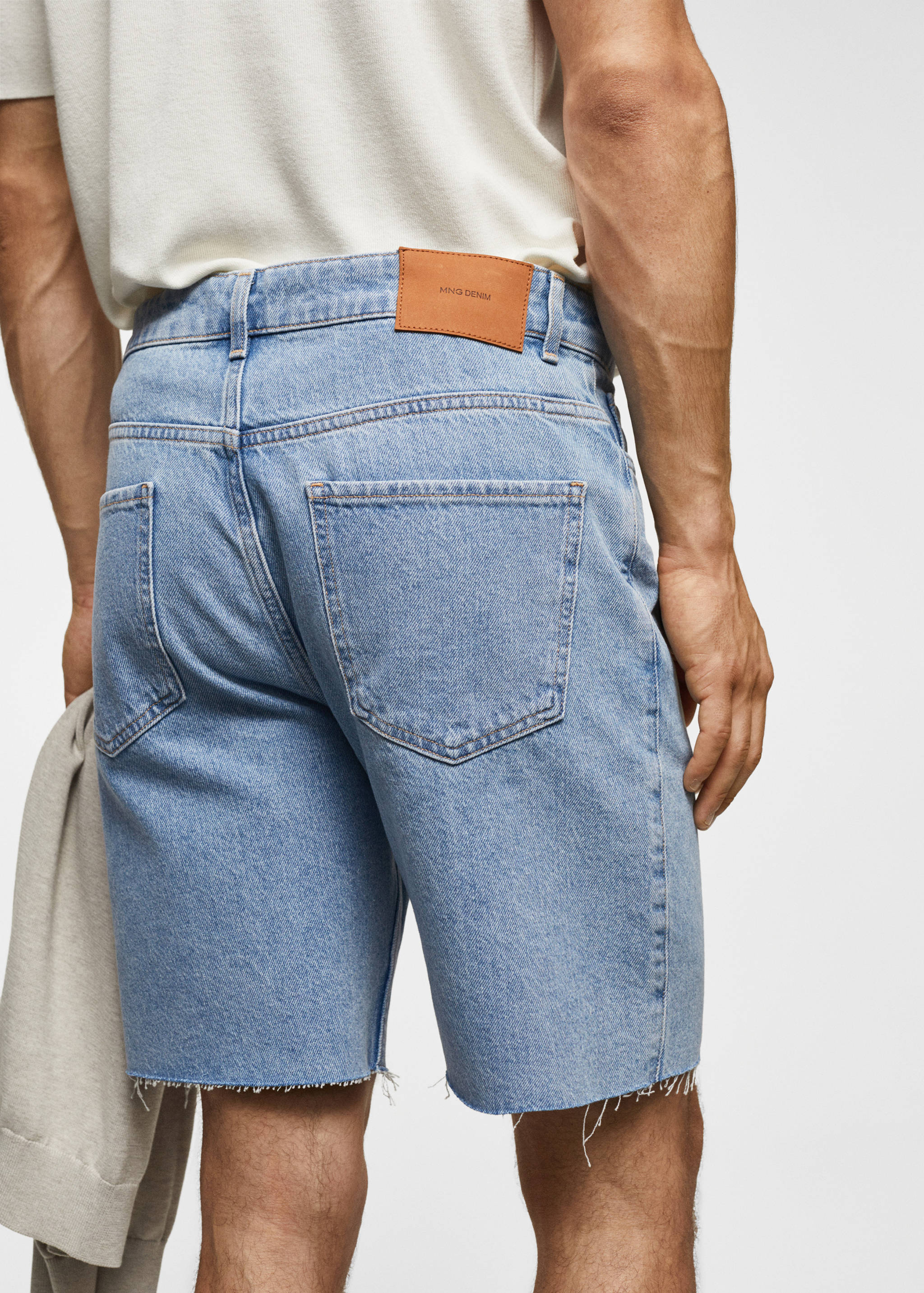 Regular-fit denim shorts - Details of the article 6