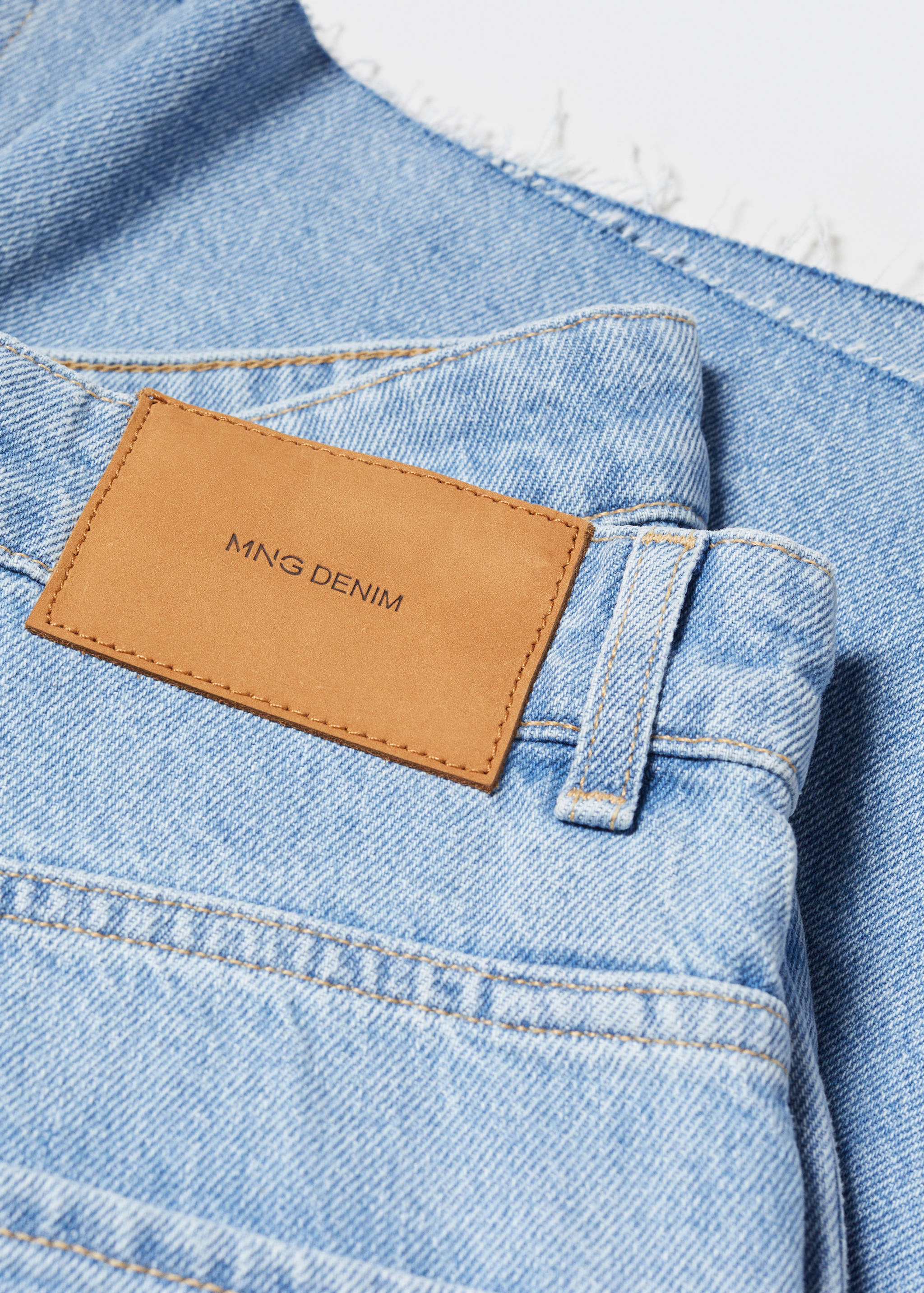 Regular-fit denim shorts - Details of the article 8