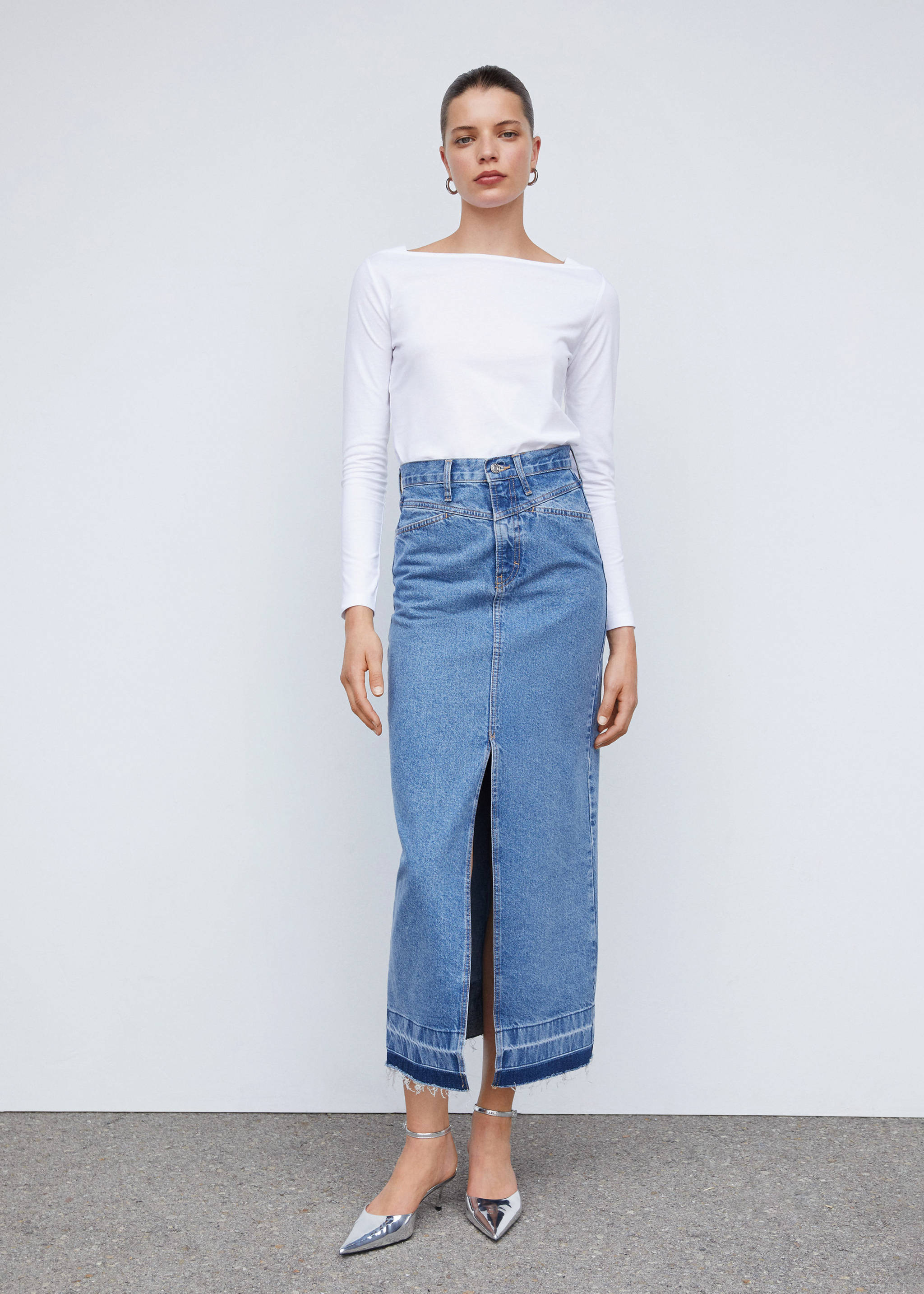 Samarreta coll vaixell cotó - Pla general