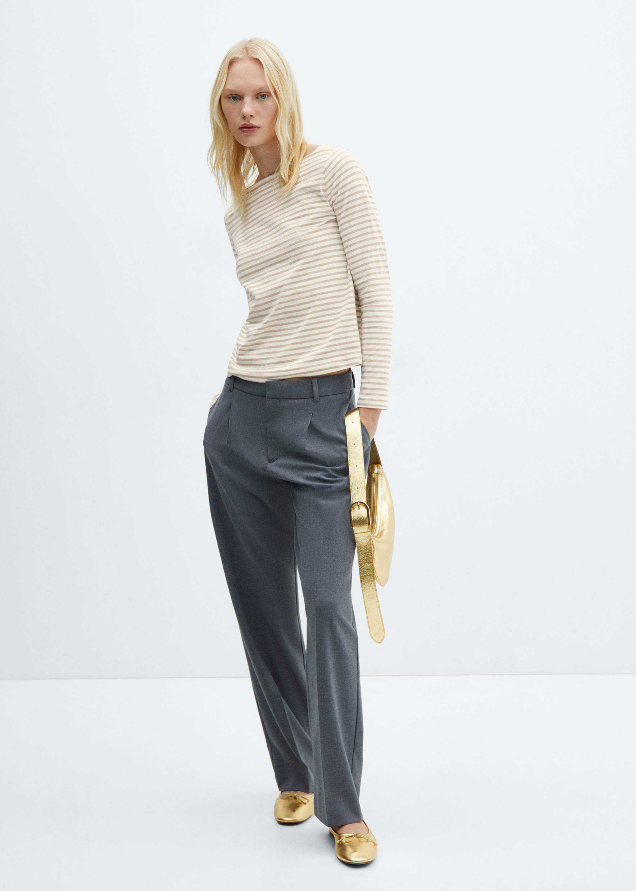 Samarreta coll vaixell cotó - Pla general