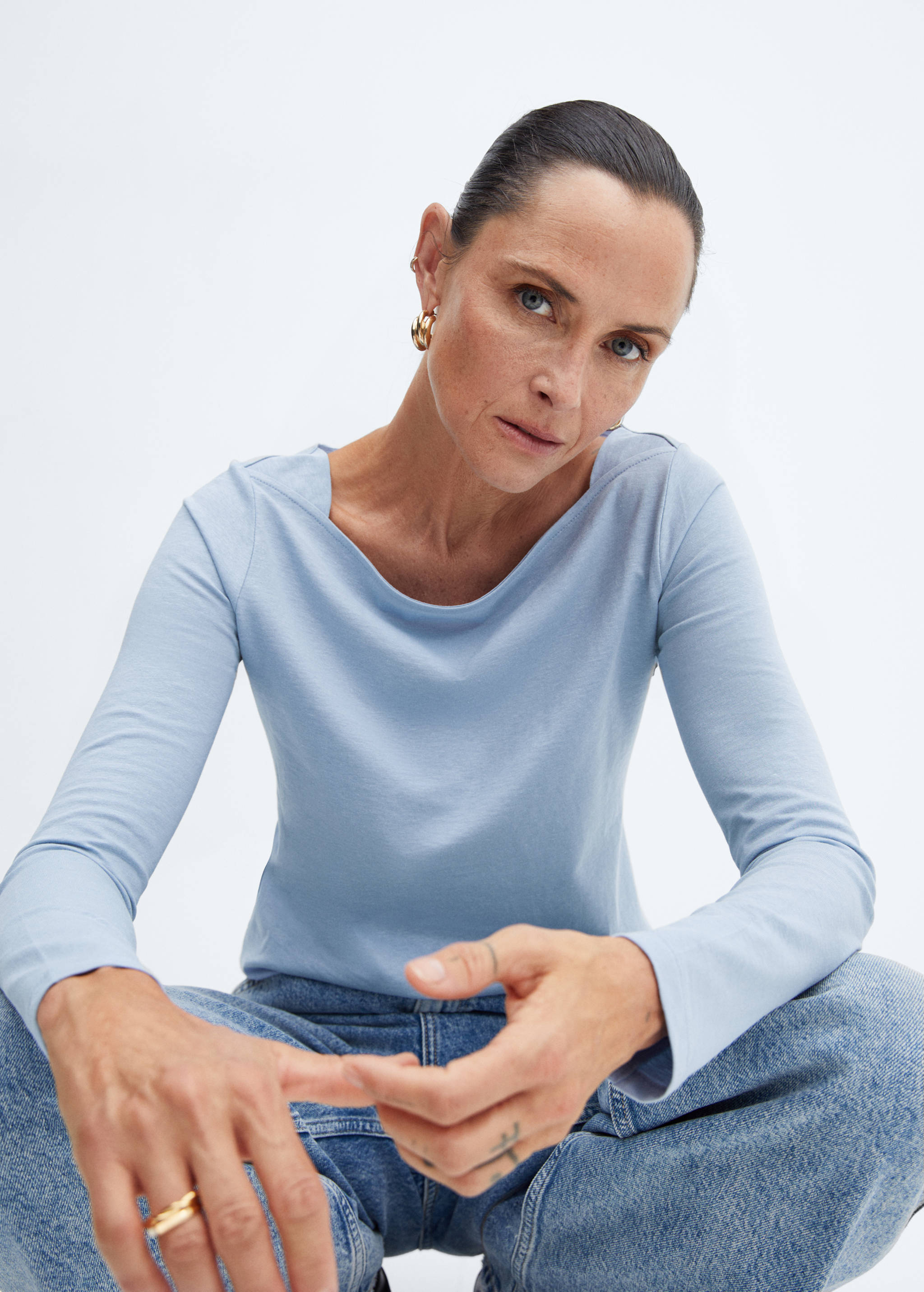 Samarreta coll vaixell cotó - Detall de l'article 2