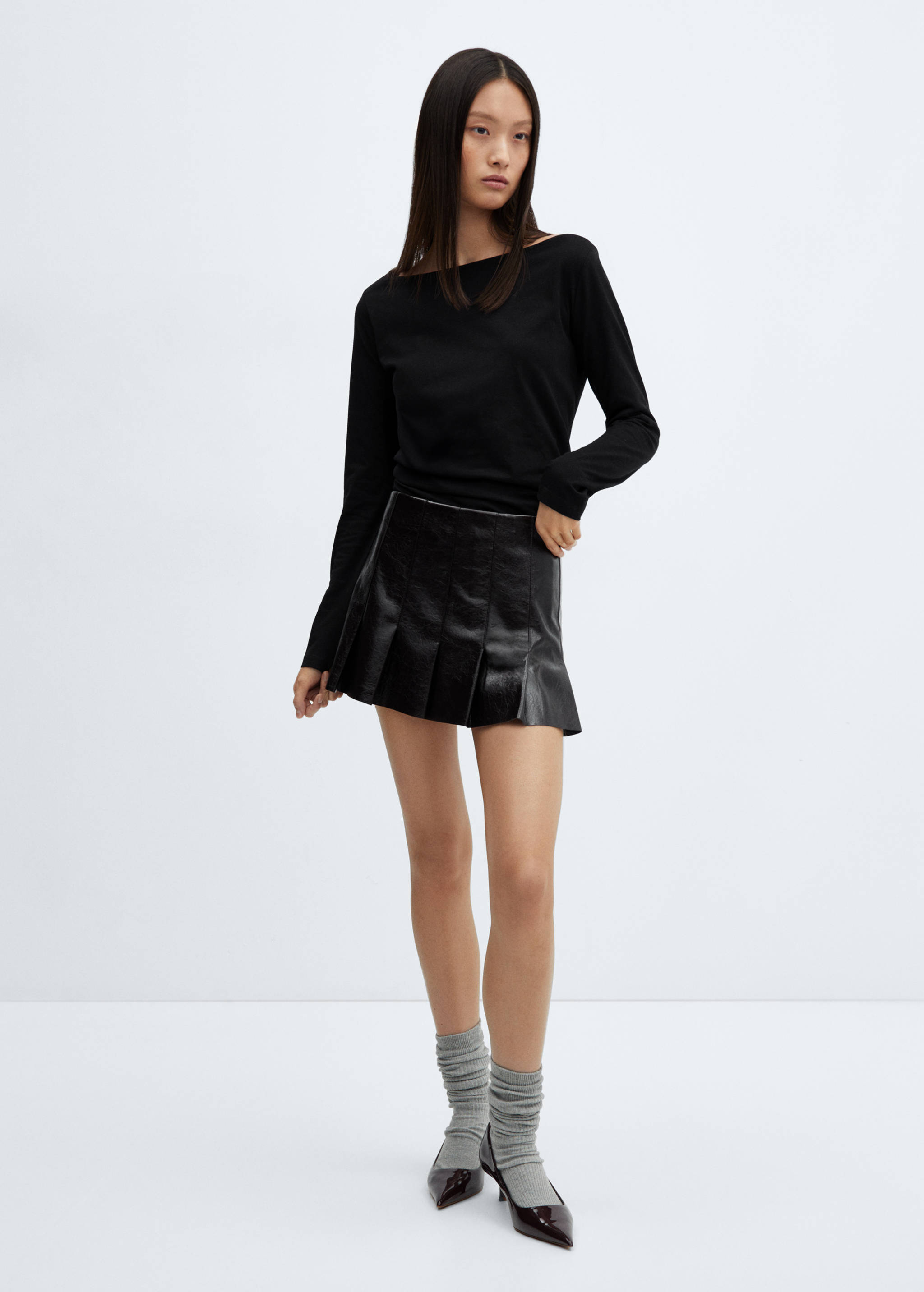 Samarreta coll vaixell cotó - Pla general