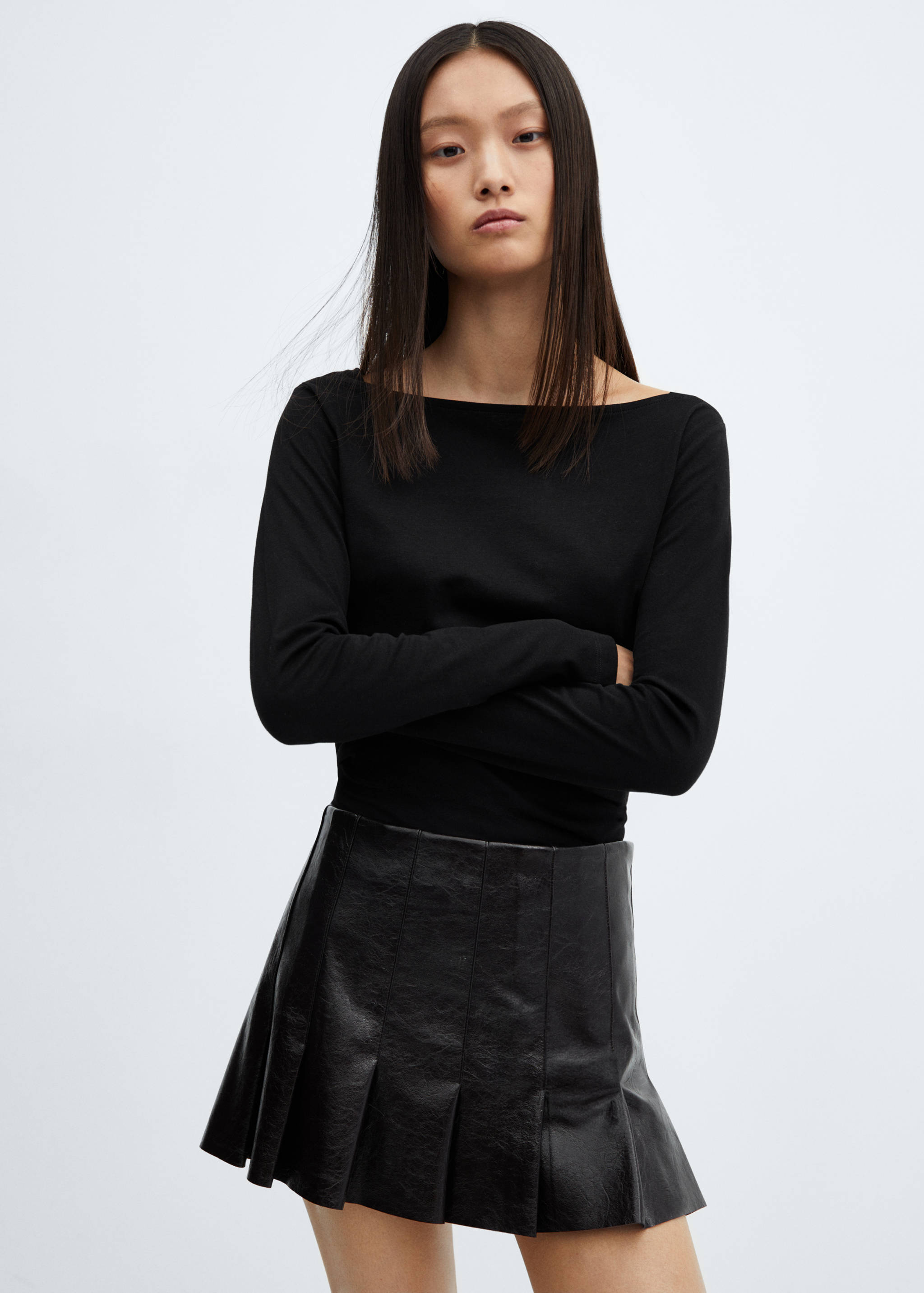 Samarreta coll vaixell cotó - Pla mig