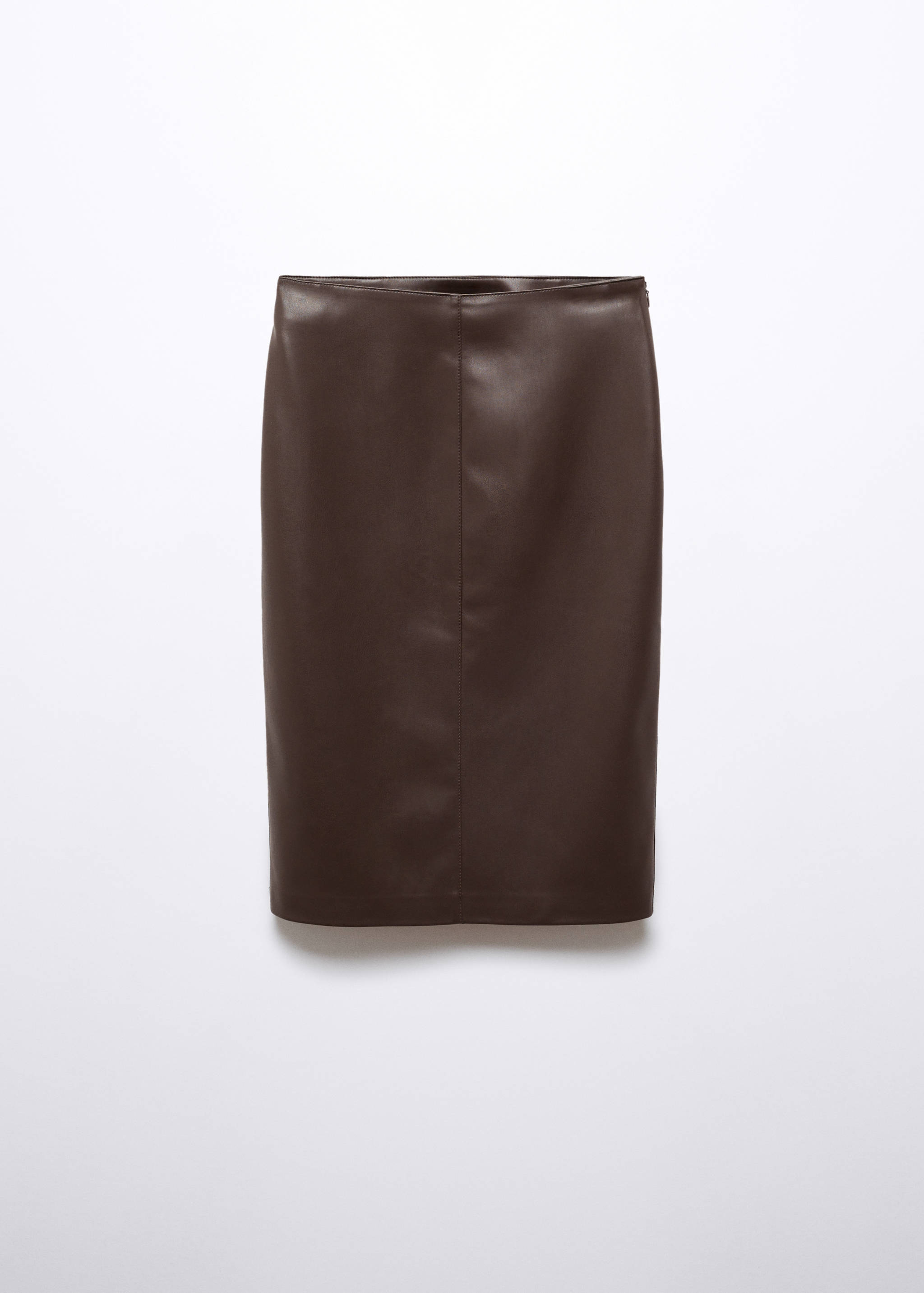 Leather-effect pencil skirt - Article without model