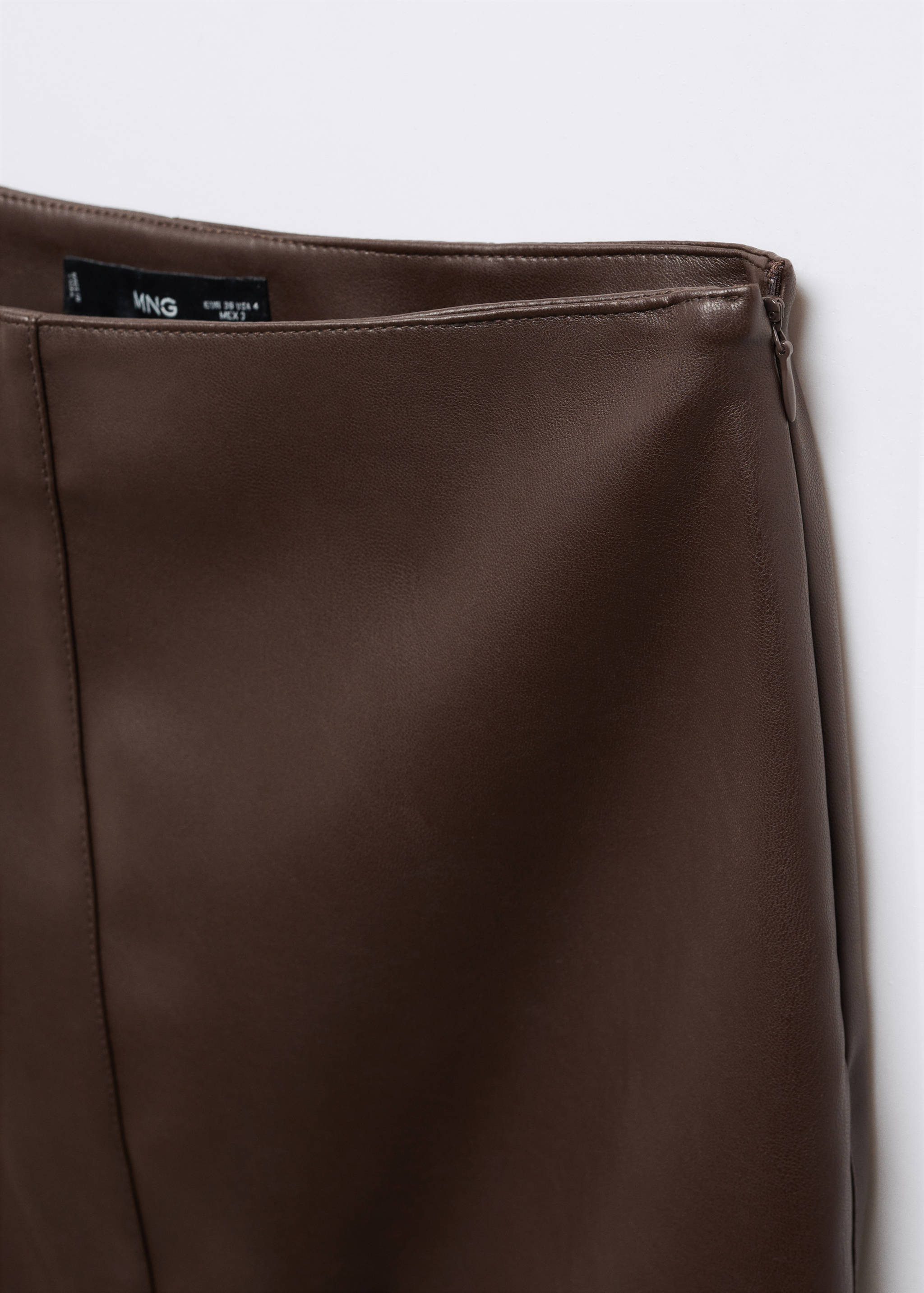 Leather-effect pencil skirt - Details of the article 8