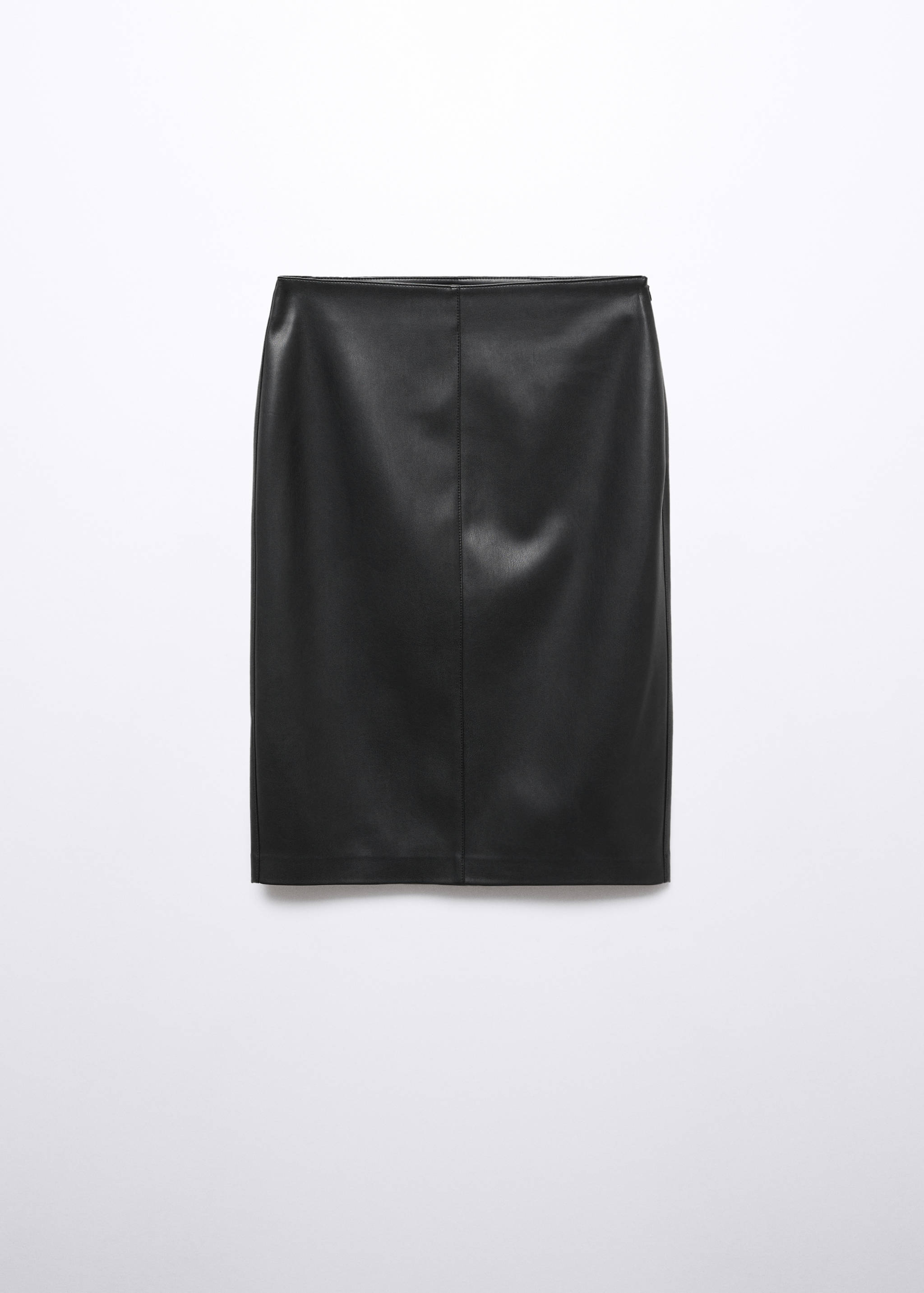 Leather-effect pencil skirt - Article without model