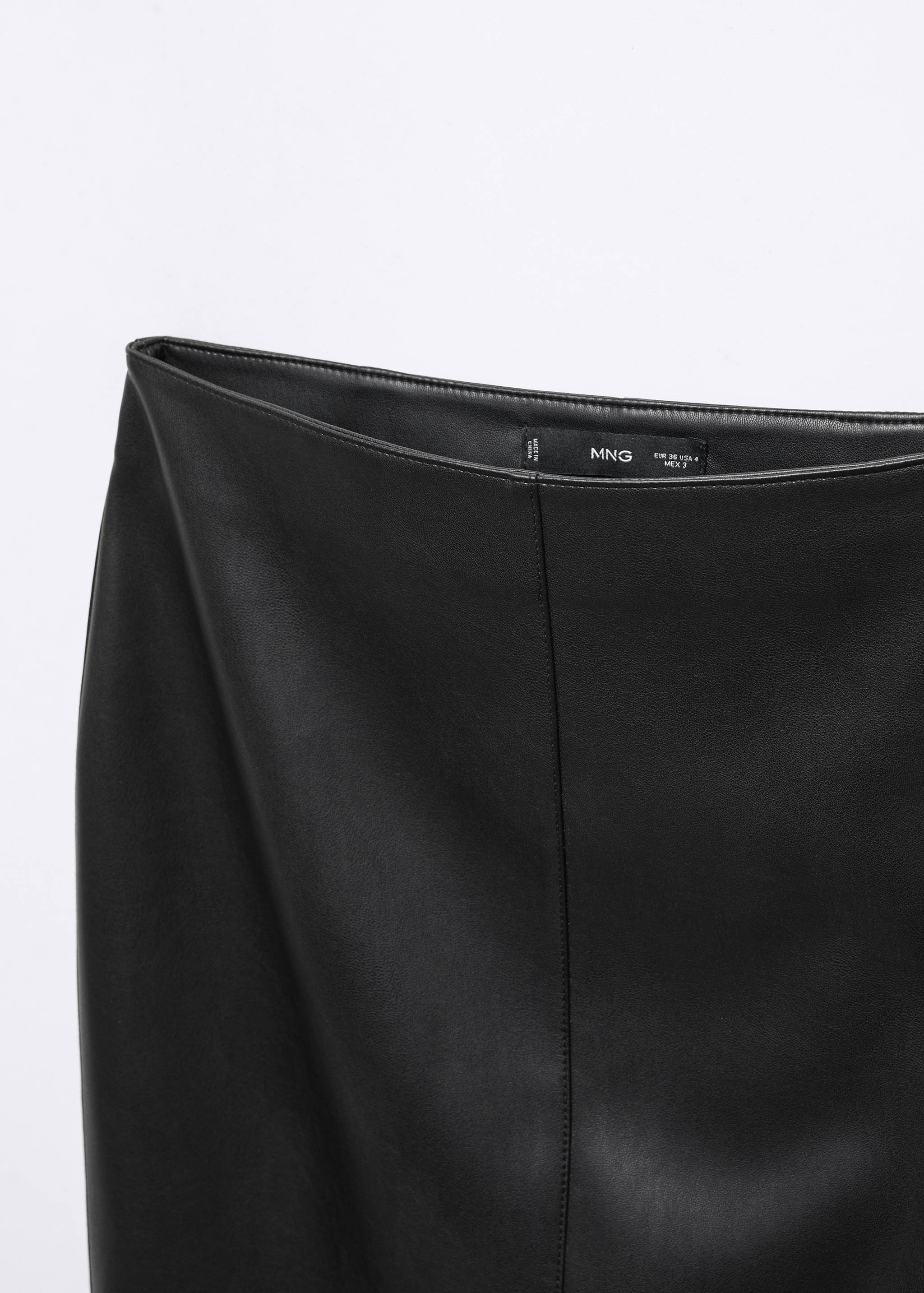 Leather-effect pencil skirt - Details of the article 8