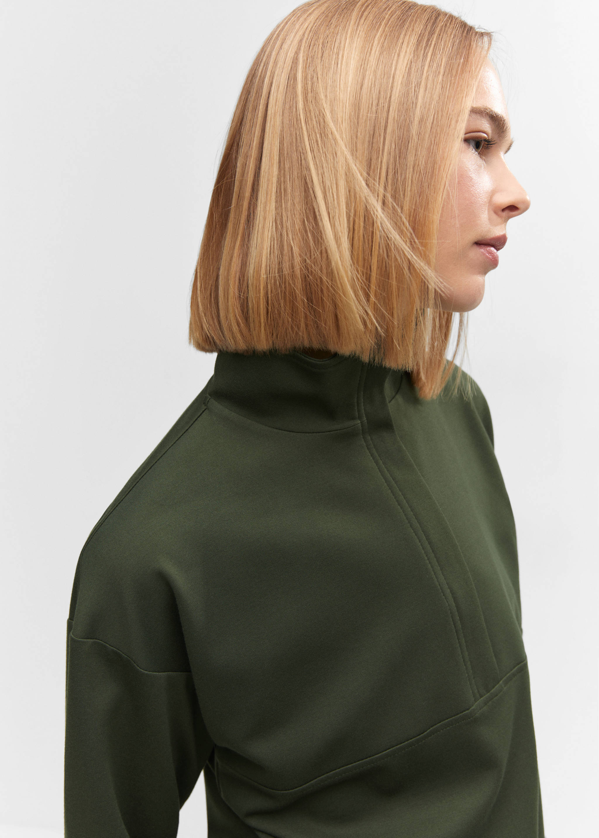 Sweatshirt met opstaande kraag met rits - Detail van het artikel 1