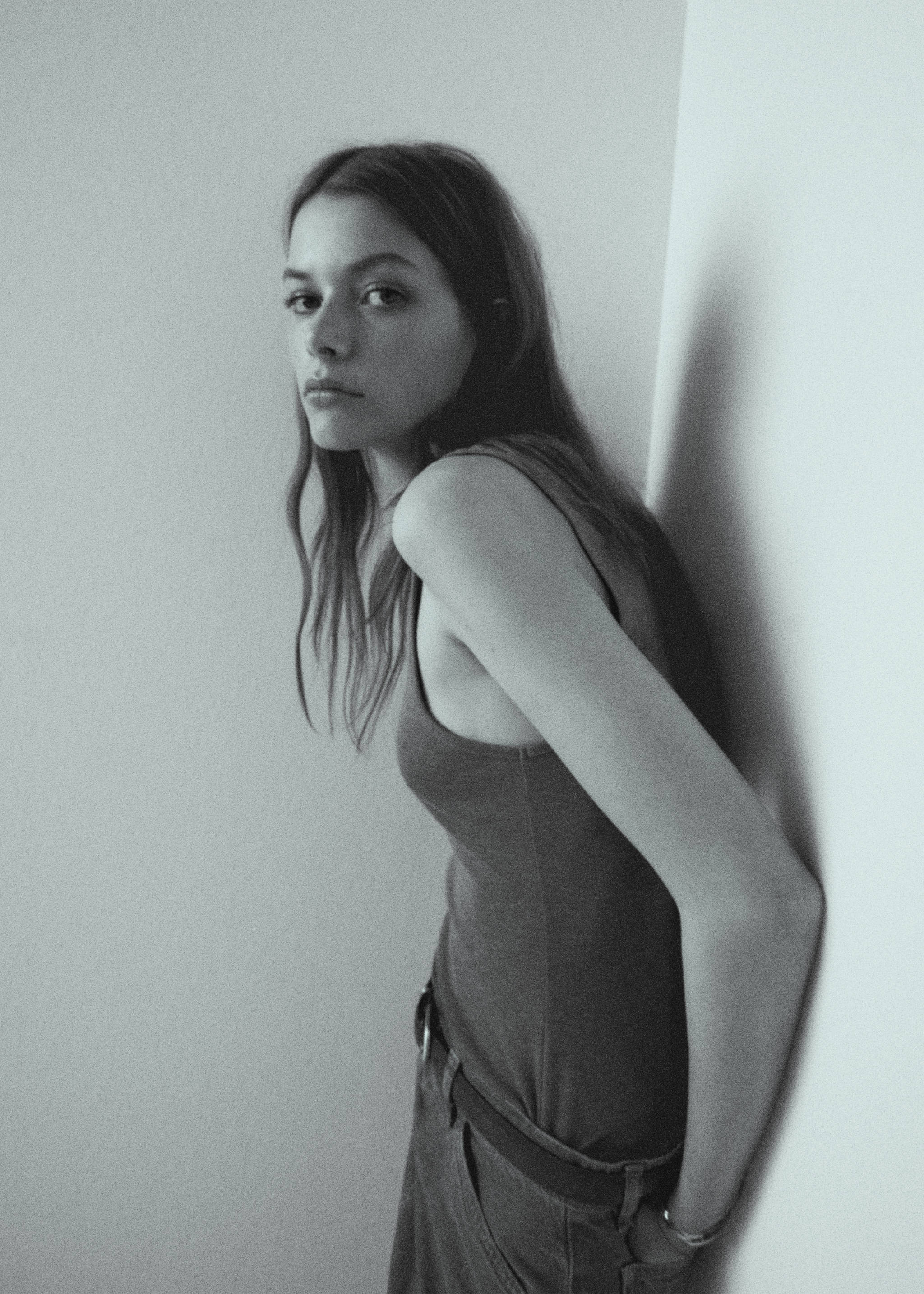 Ceinture cuir boucle relief - Plan général