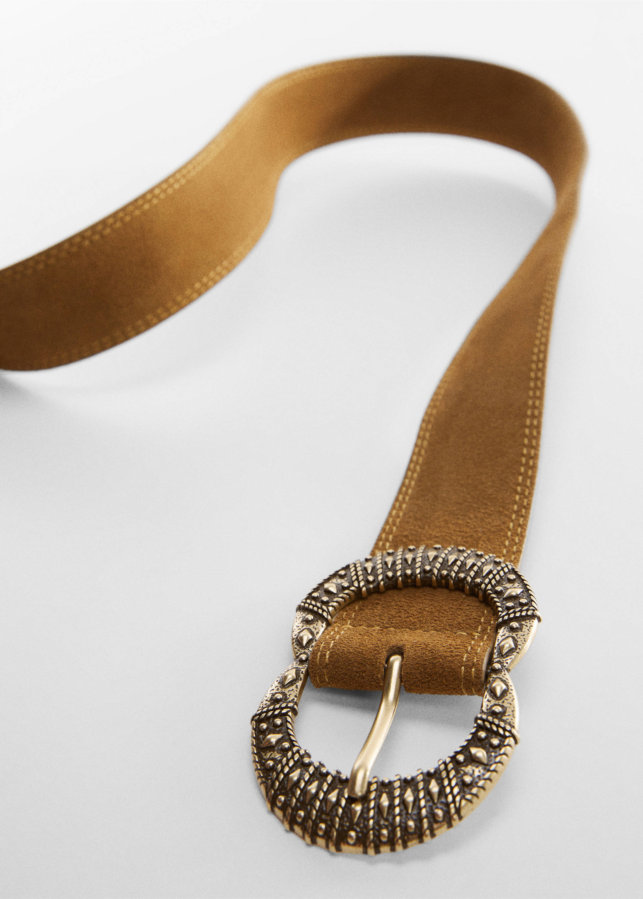 Ceinture cuir boucle relief - Détail de l'article 1