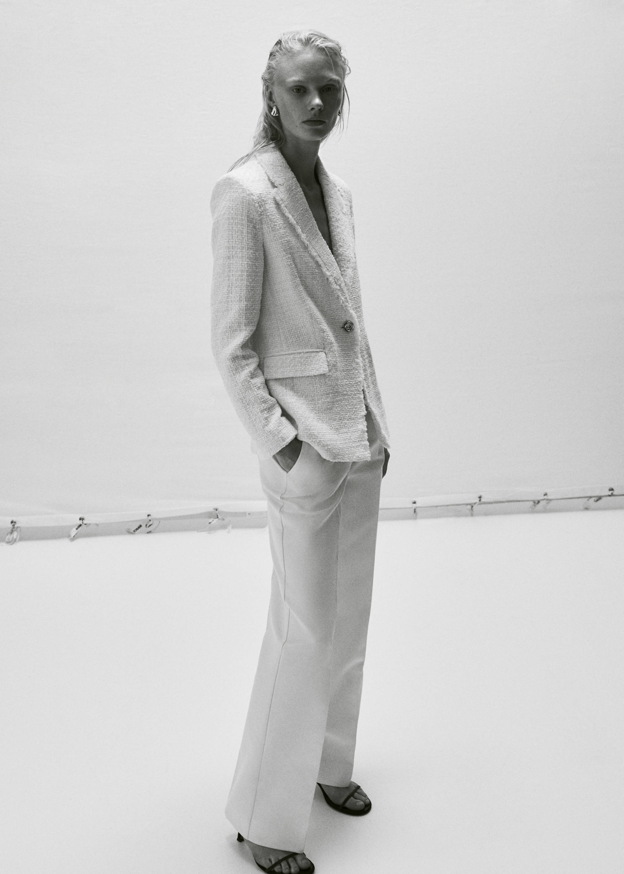 Veste tweed bouton bijou - Détail de l'article 7