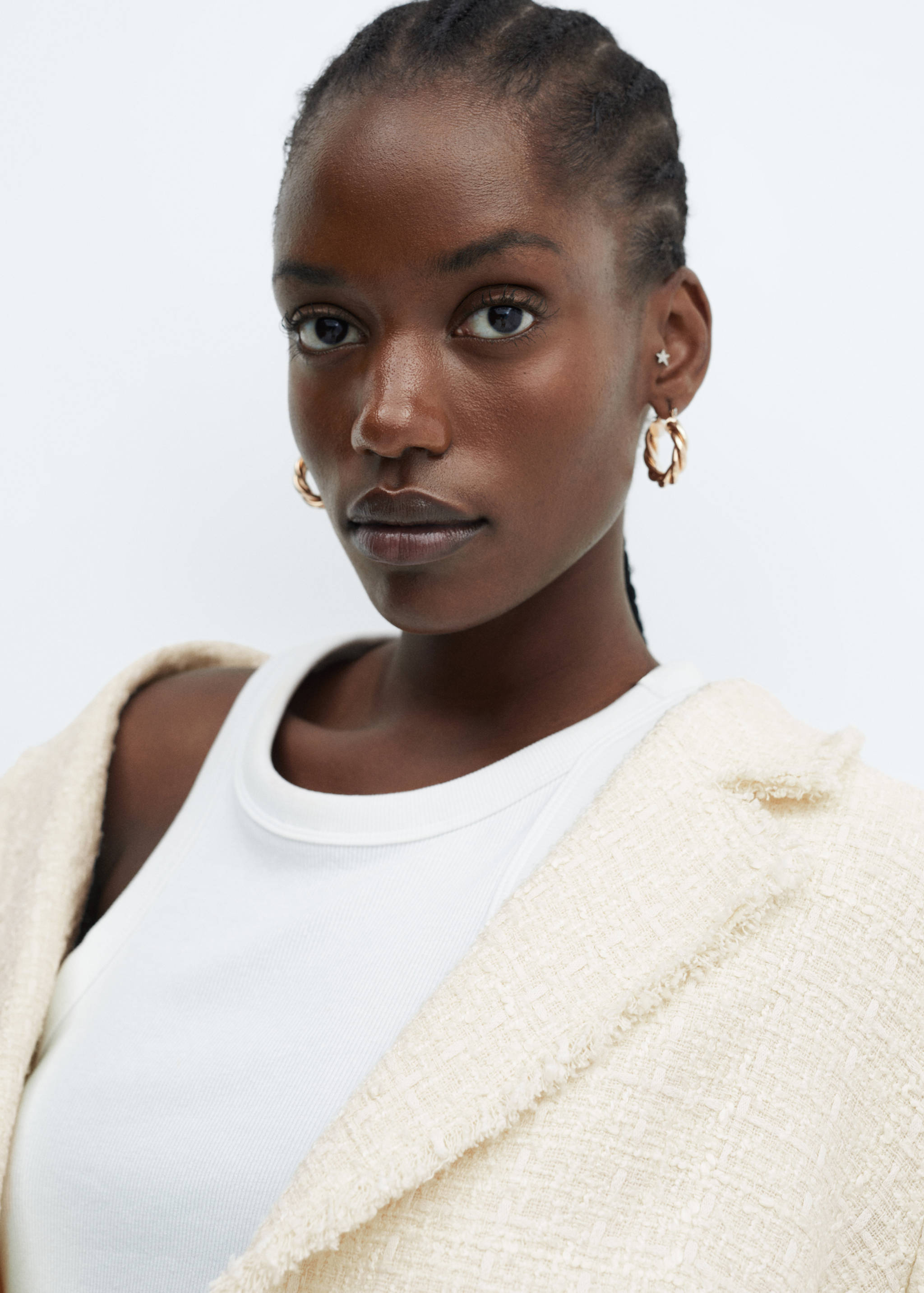 Veste tweed bouton bijou - Détail de l'article 4