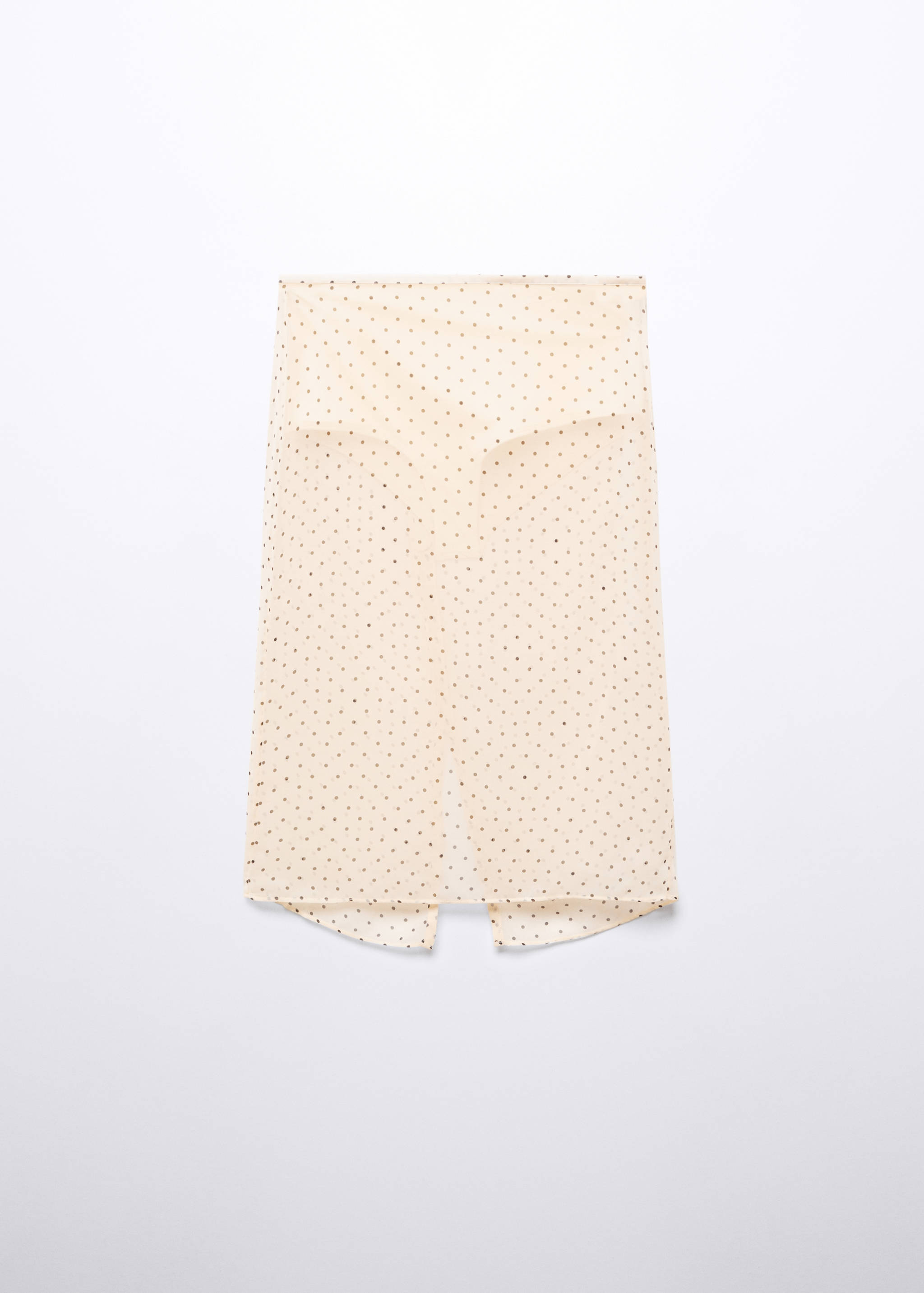 Полупрозрачная юбка в горошек - Изделие без модели