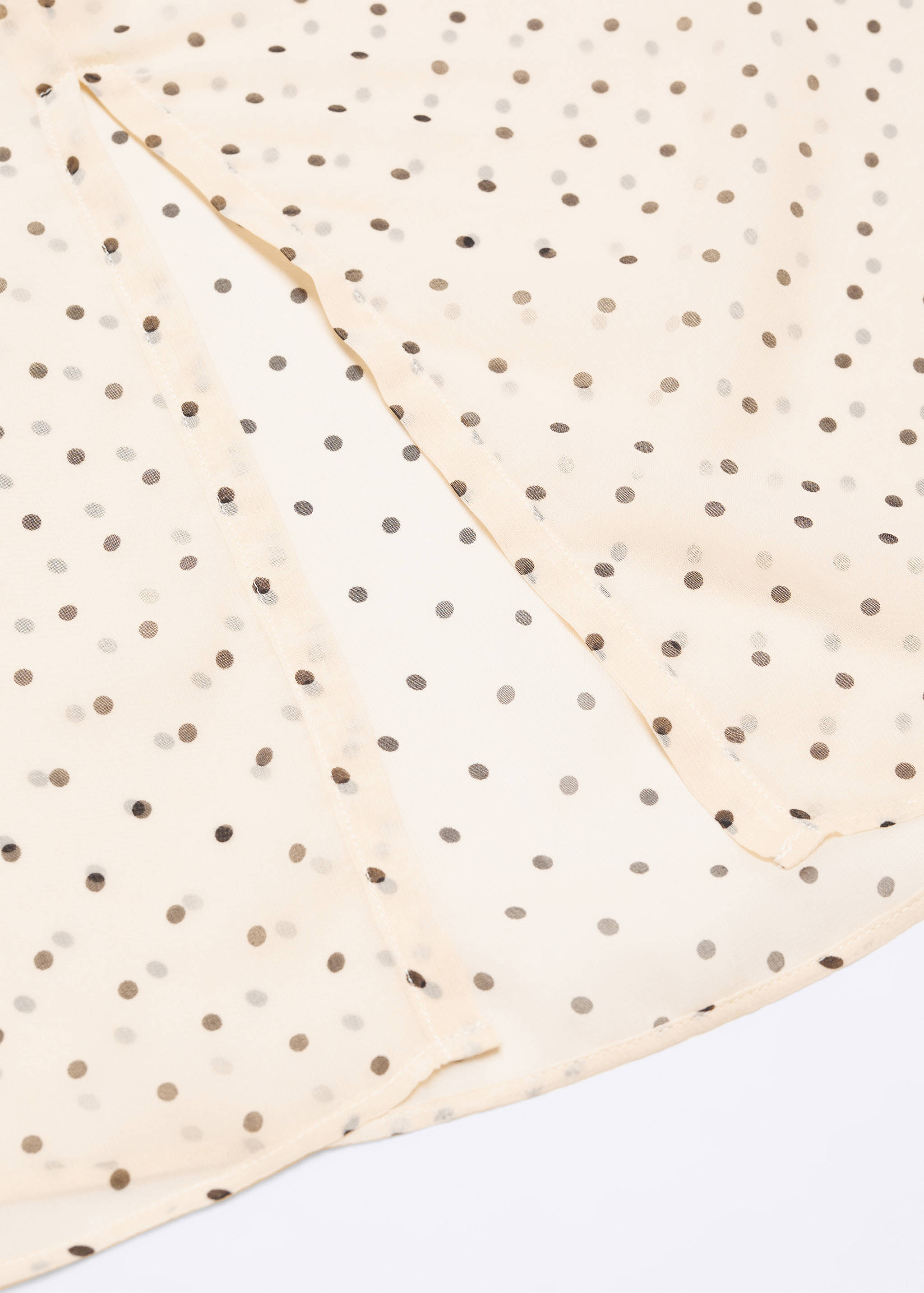 Полупрозрачная юбка в горошек - Деталь изделия 8