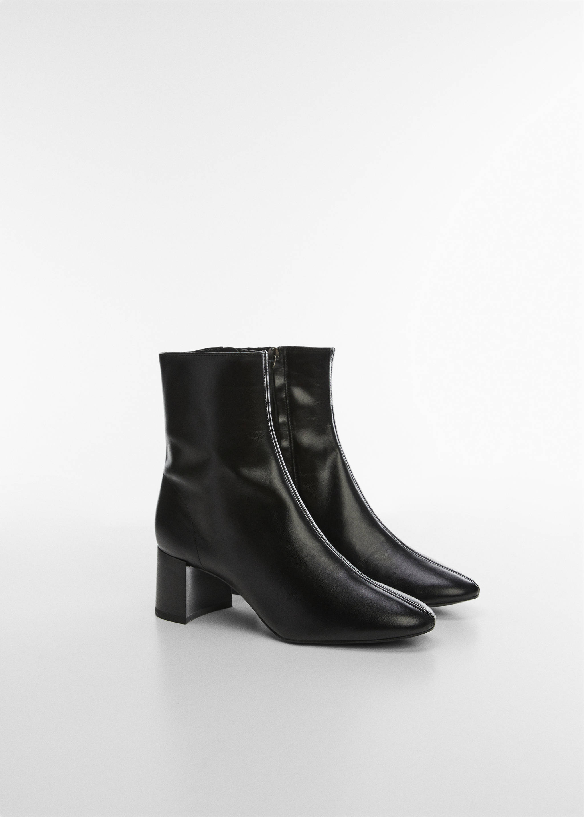 Leather heeled boots - Medium plane