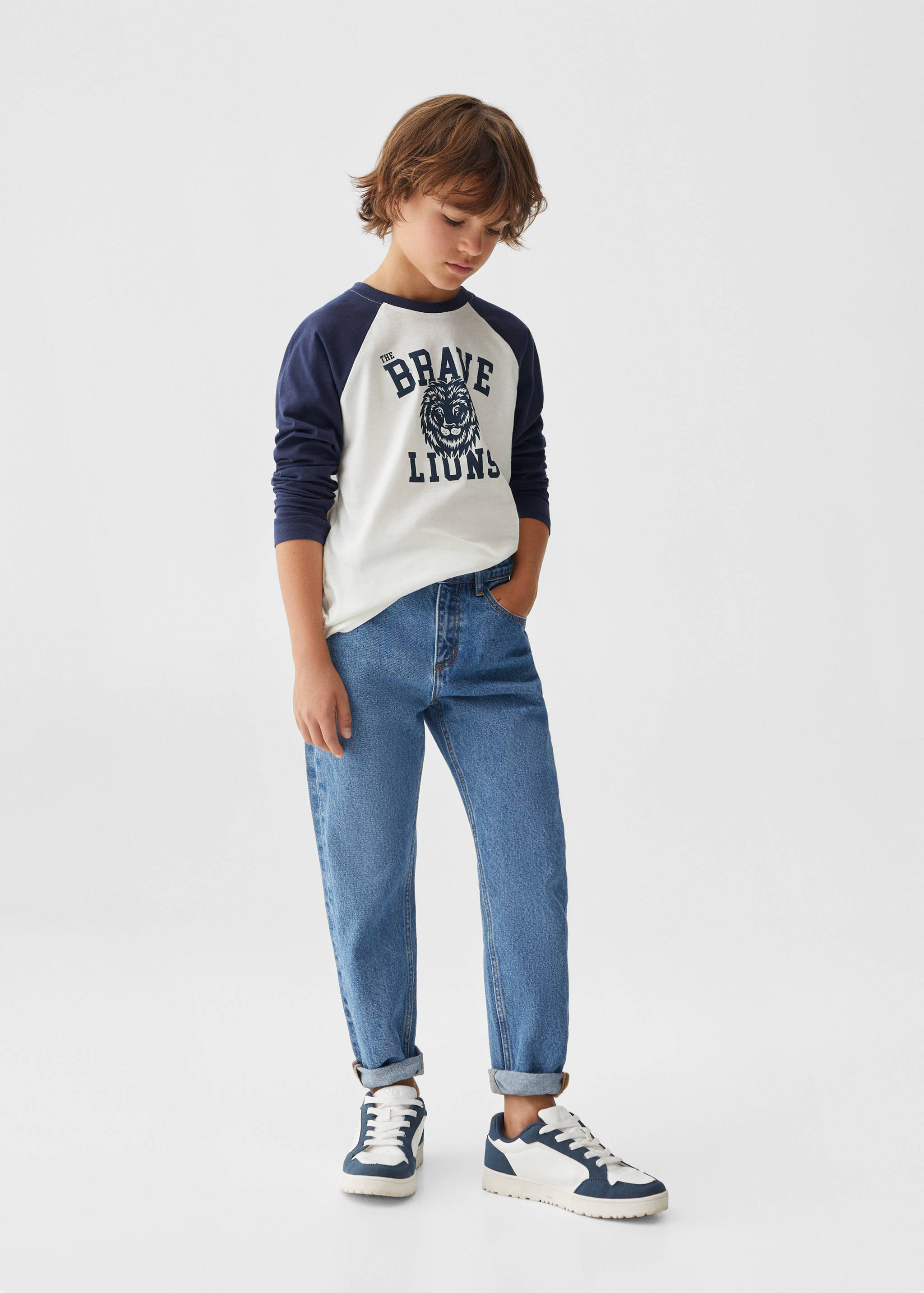 Printed long sleeve t-shirt - General plane