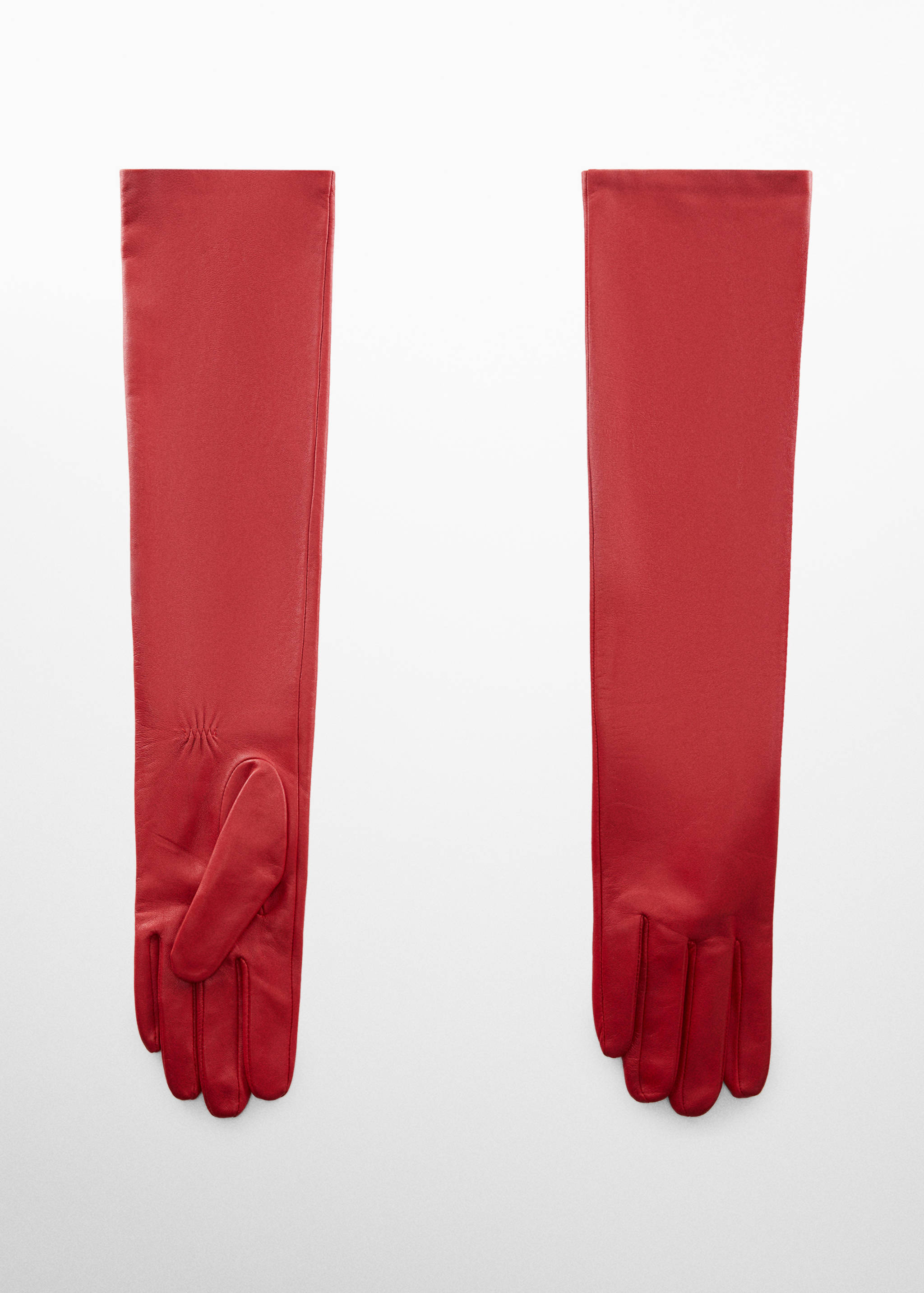 Lange handschoenen met leer - Artikel zonder model