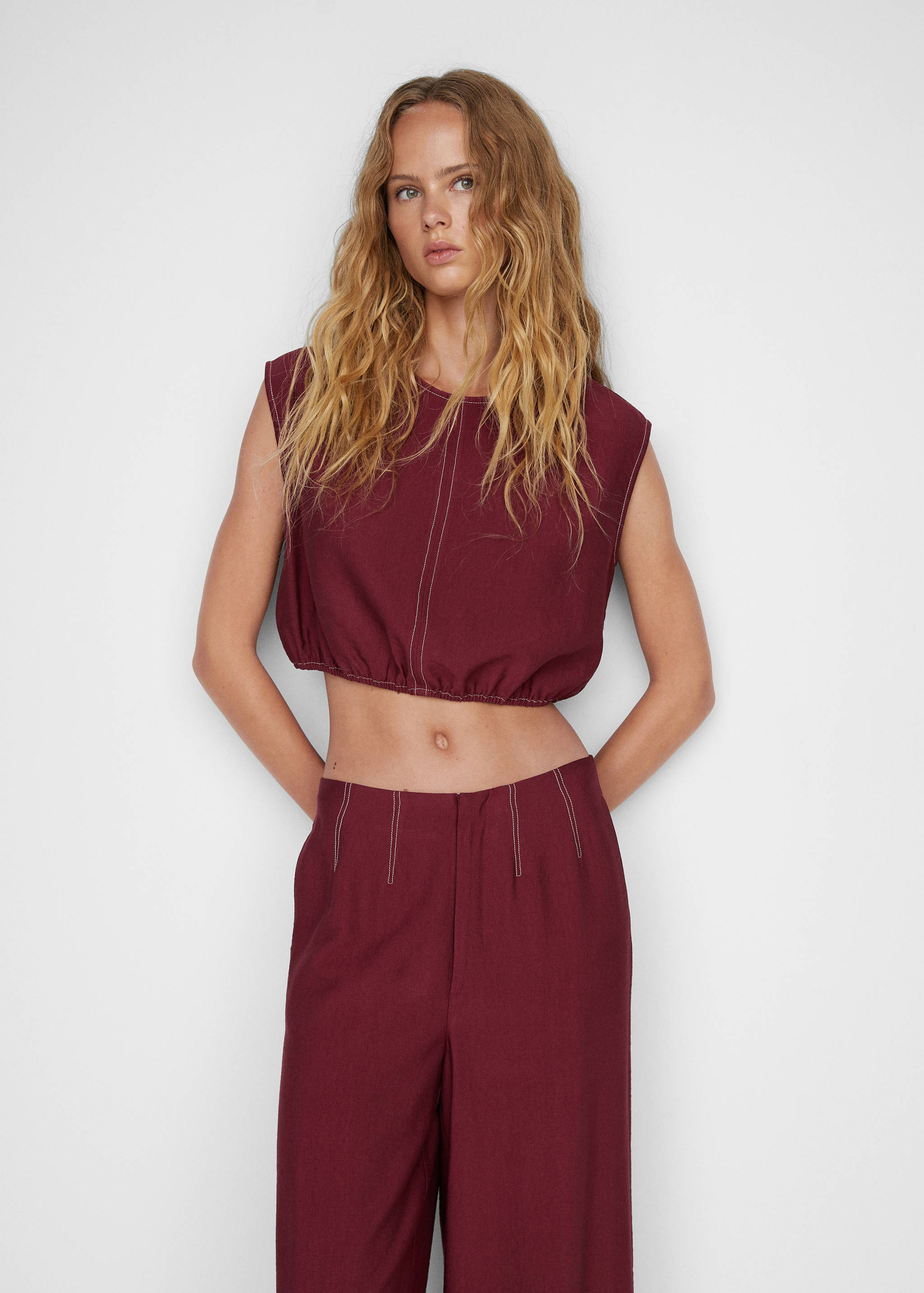 Puffed top with seams - Medium plane