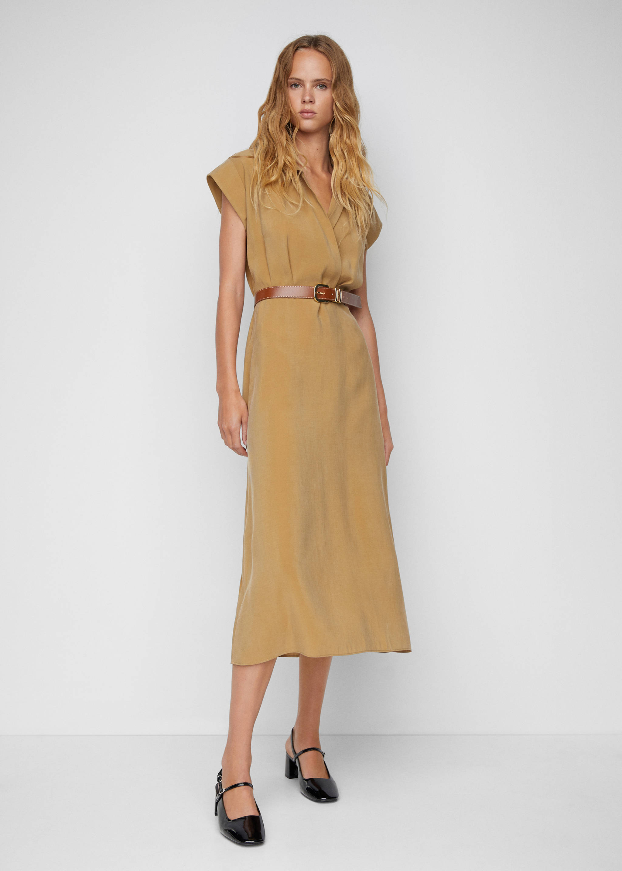 Modal shirt dress - General plane