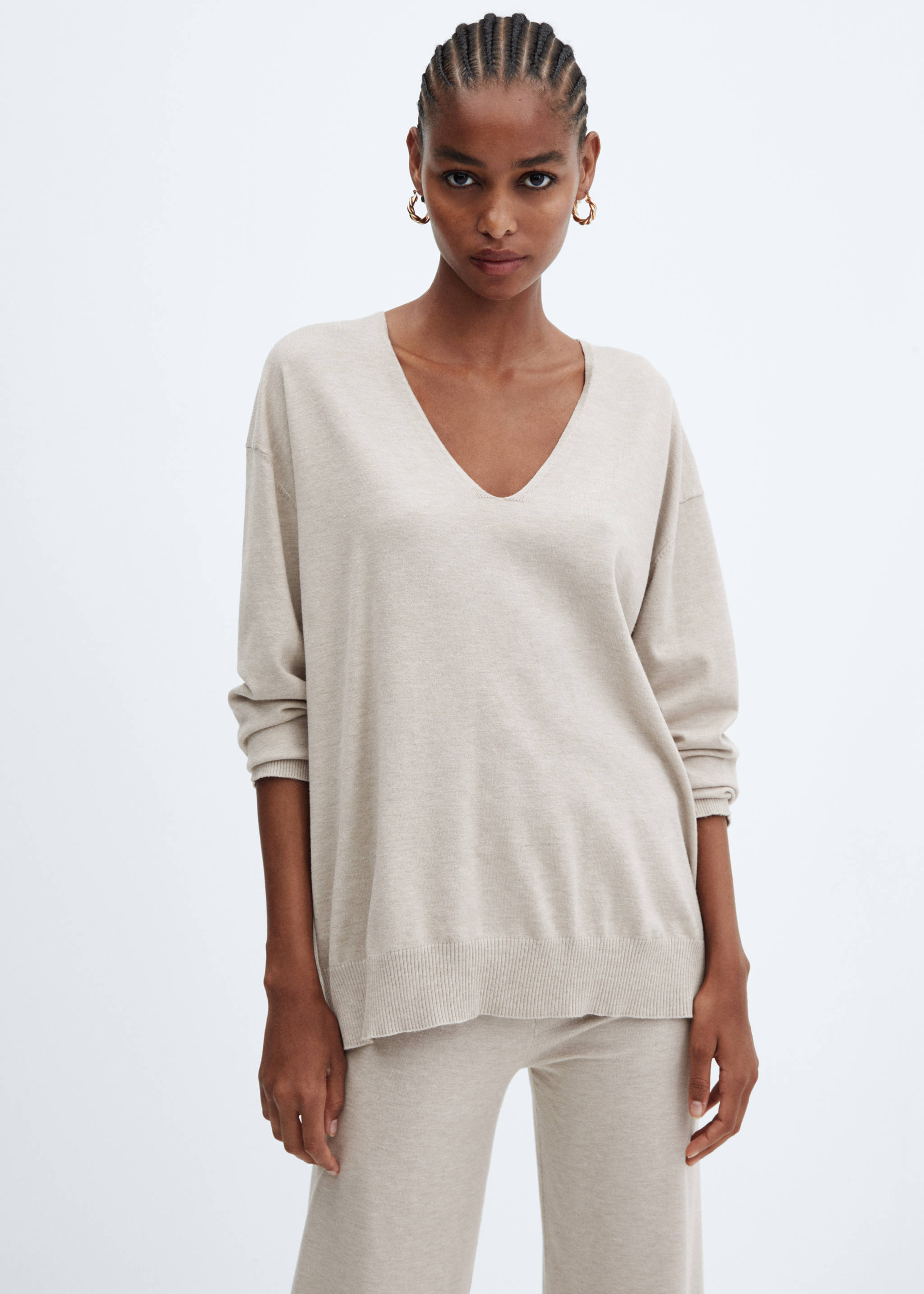 Pantalón punto wide leg - Detalle del artículo 1