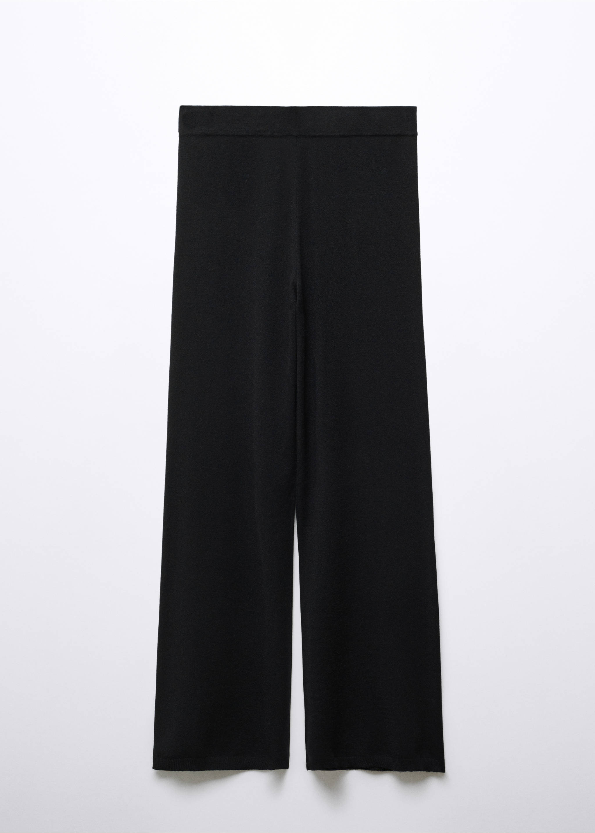 Knitted wide leg pants - Article without model, Black. Ref: 57075793-00.