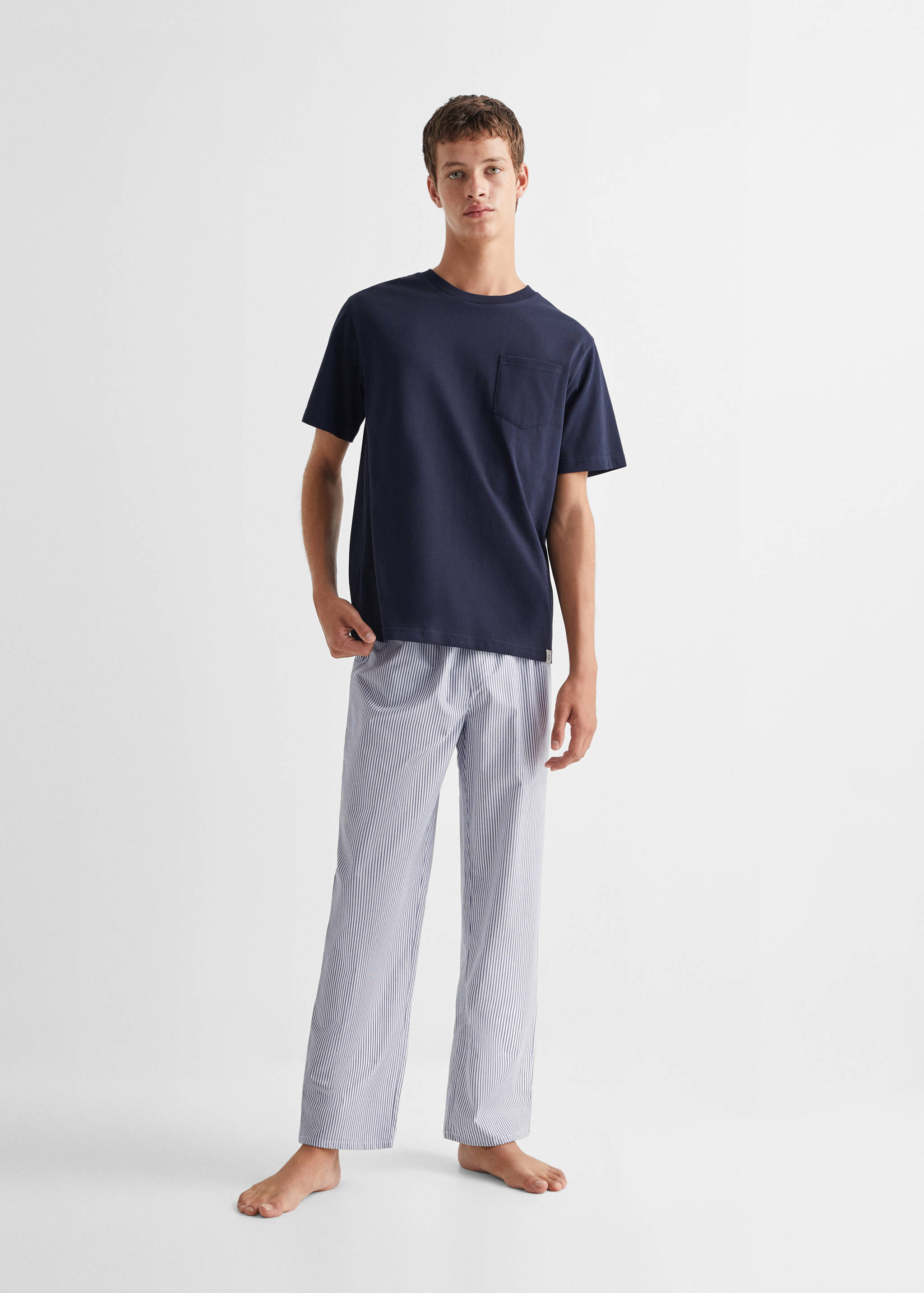 Pijama largo rayas - Plano general
