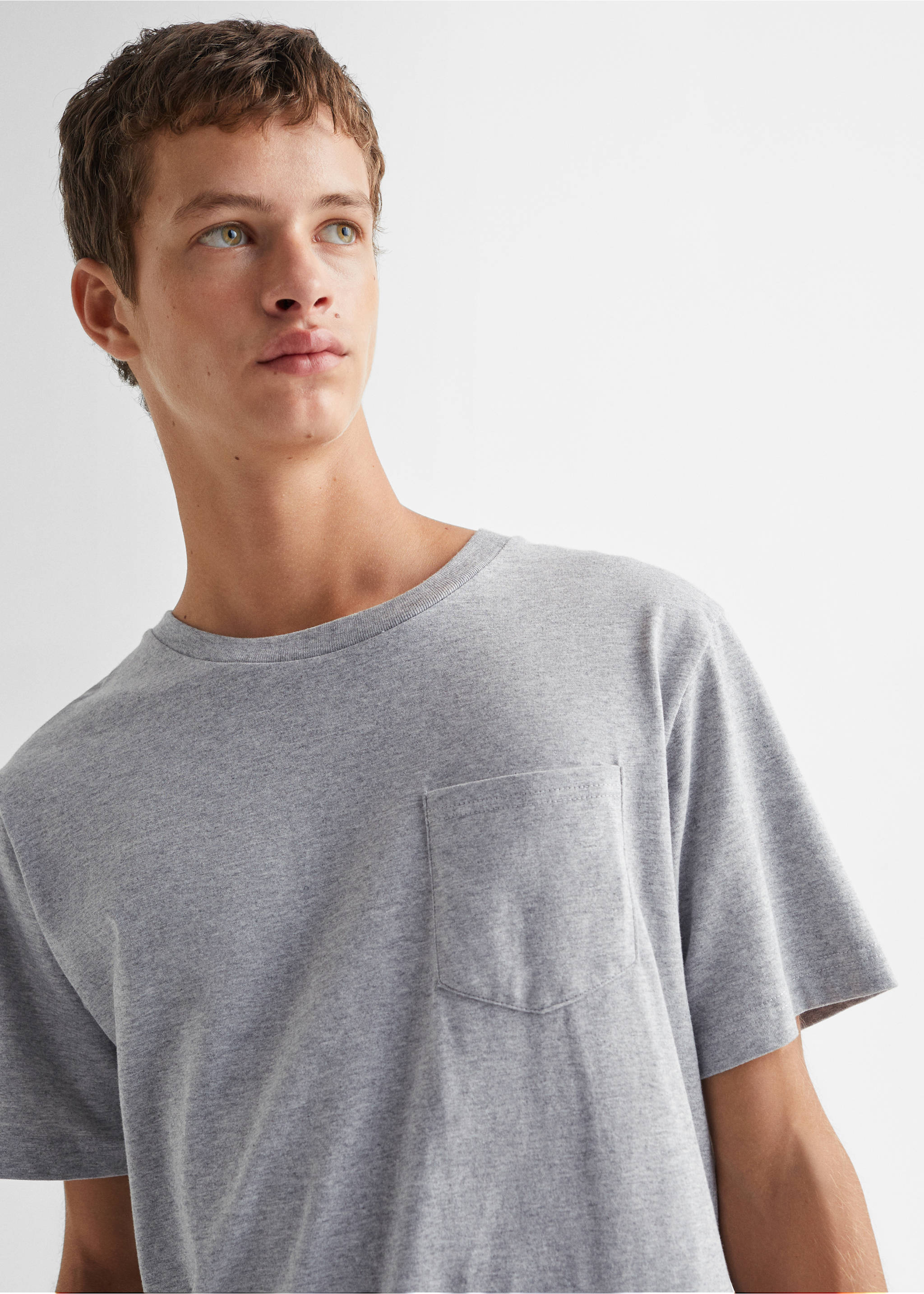 Striped long pyjamas - Details of the article 1, Grey. Ref: 57075798-00.