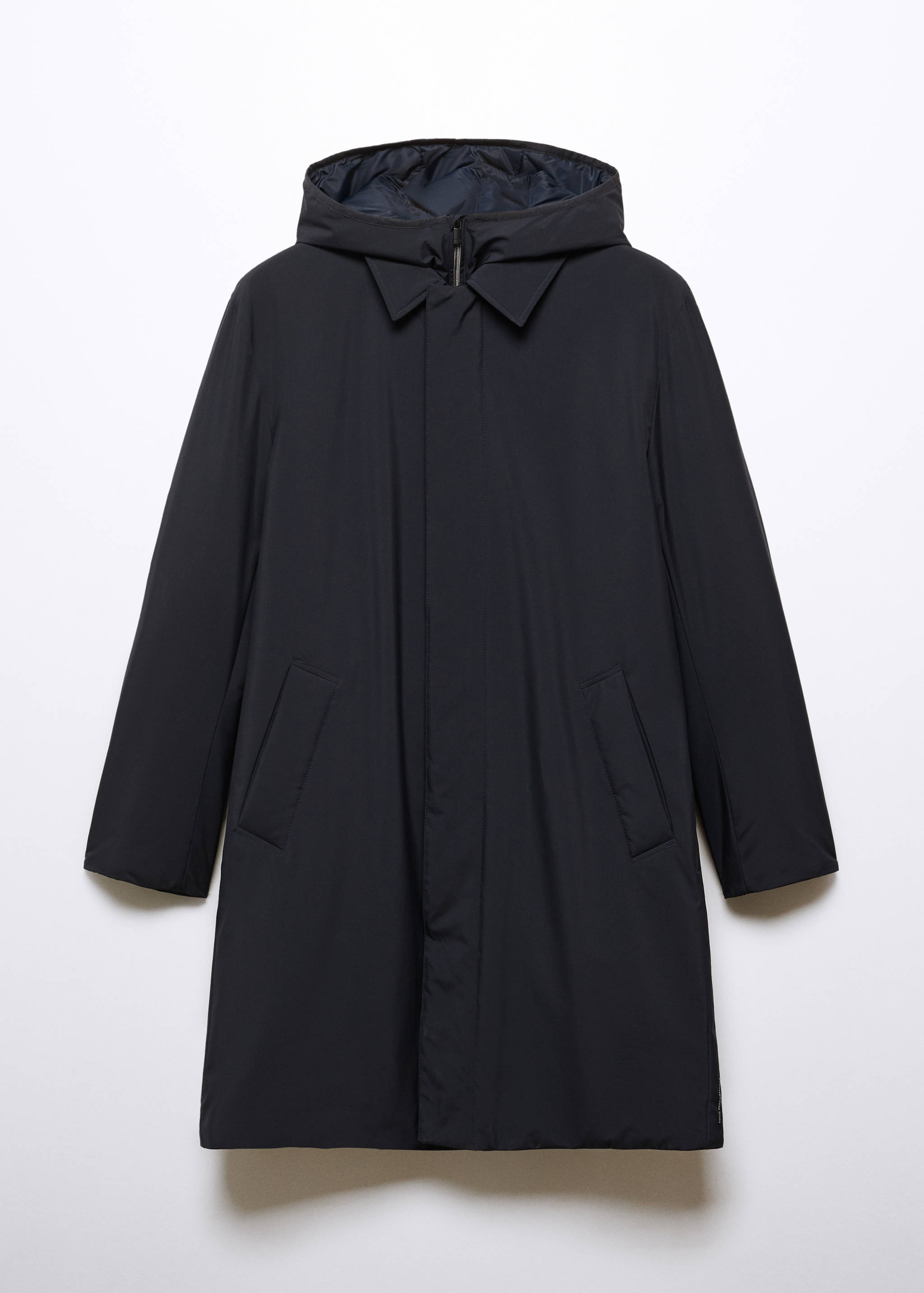 Water-repellent hooded trench coat - Article without model