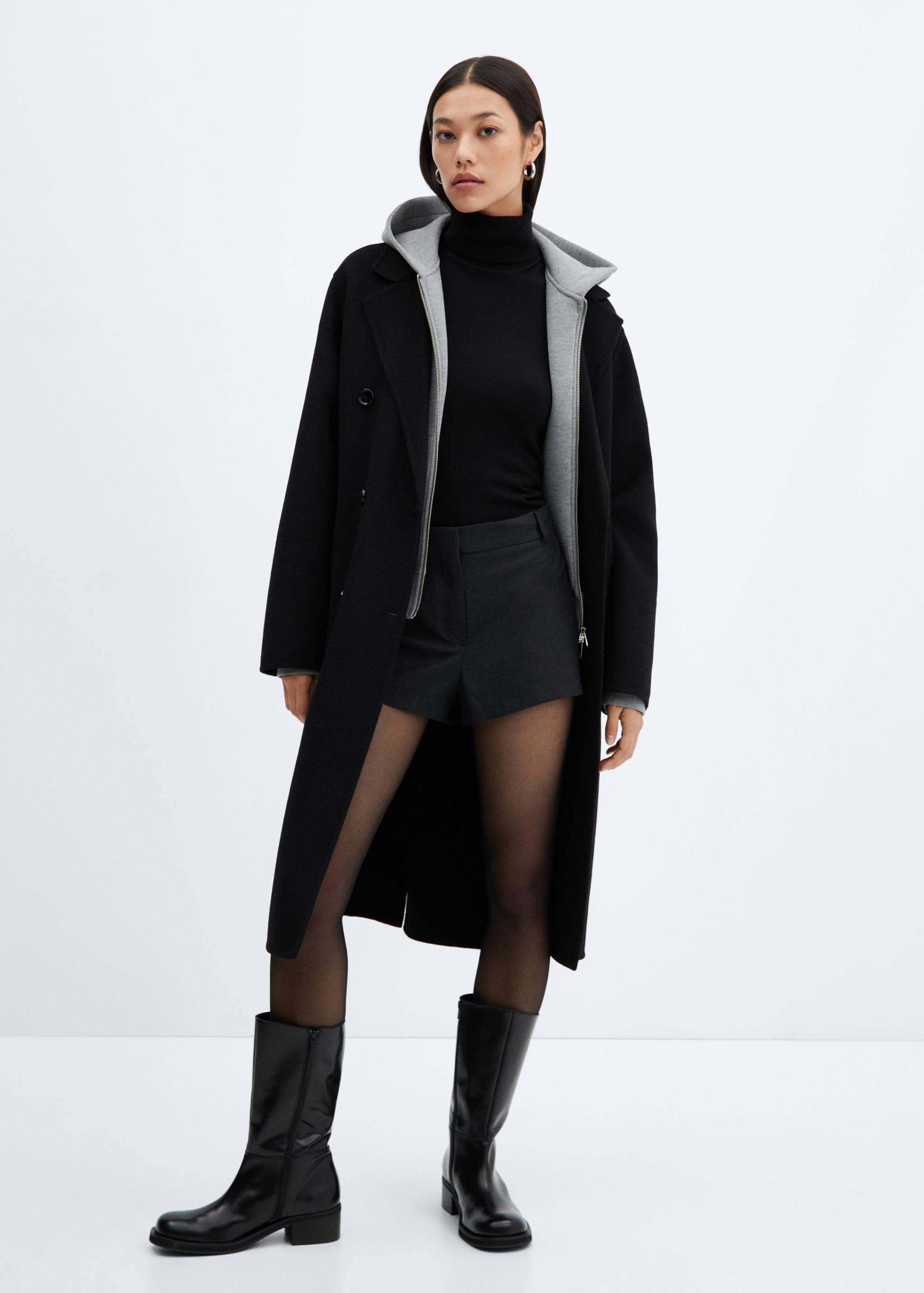 Handmade oversized wool coat - General plane