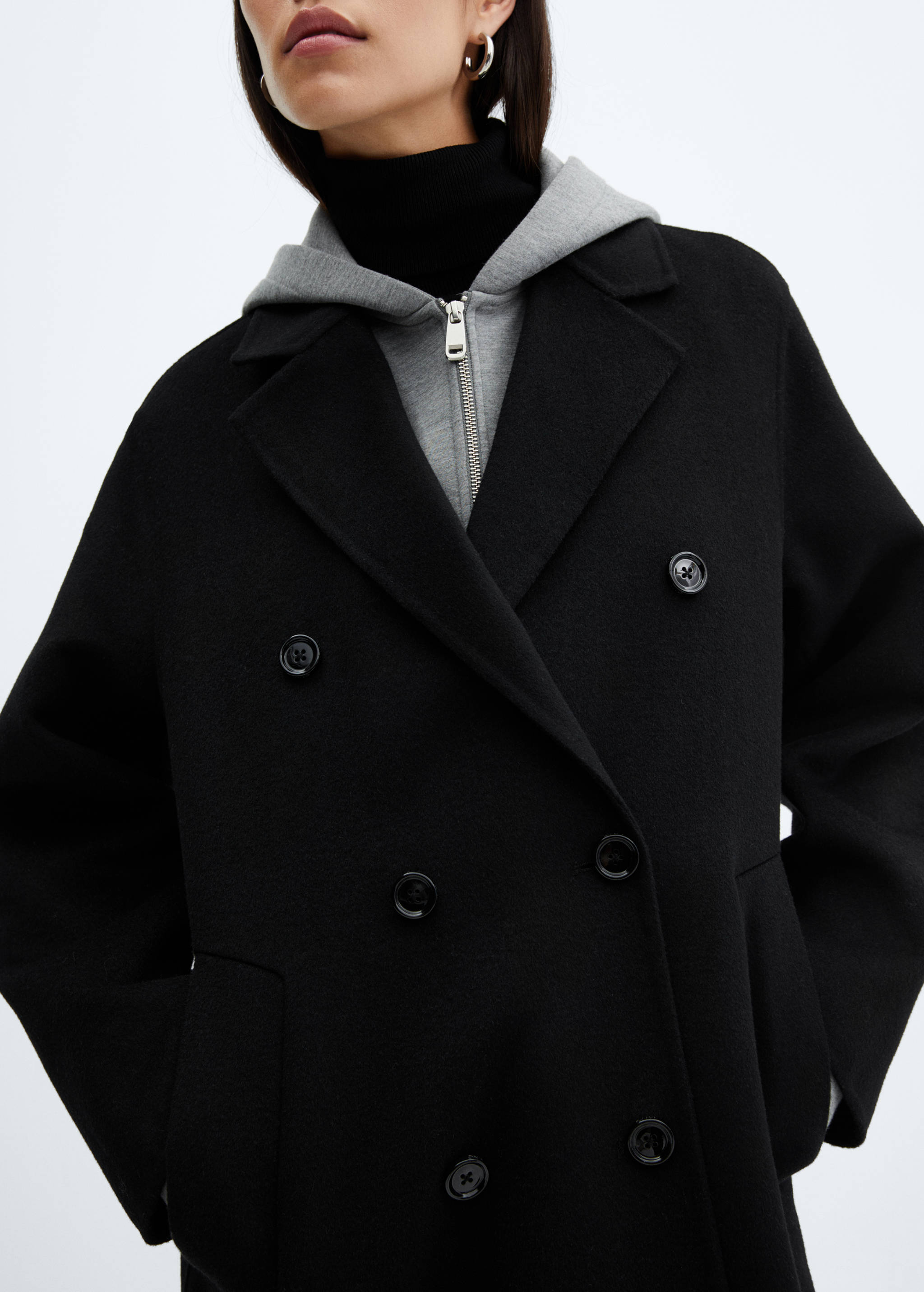 Handmade oversized wool coat - Details of the article 6