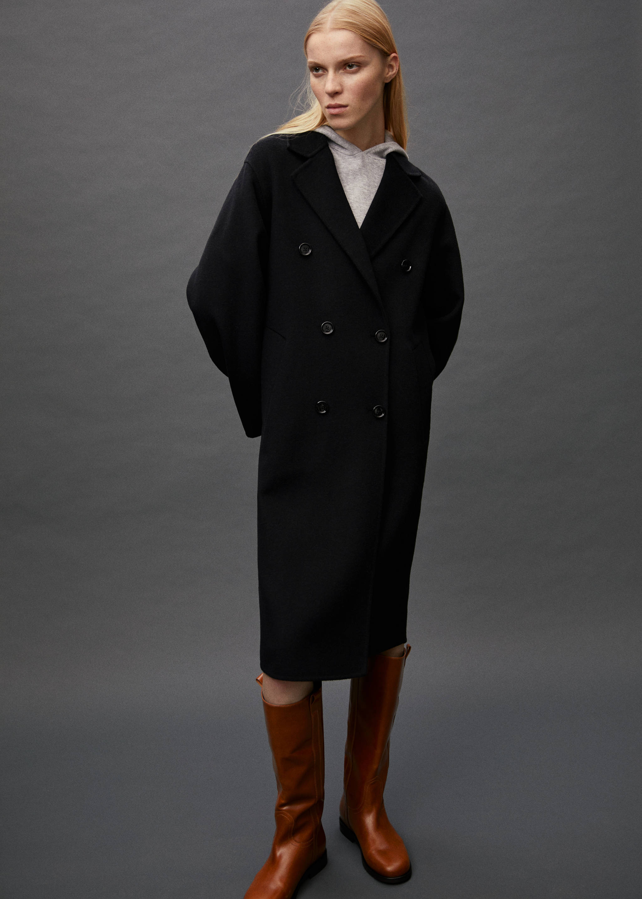 Handmade oversized wool coat - Details of the article 7