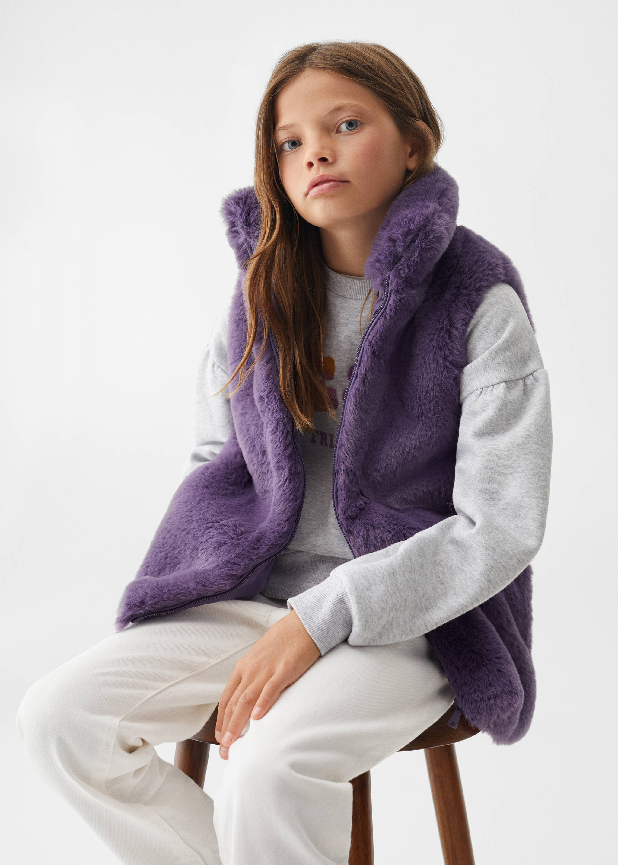 Chaleco pelo - Plano medio