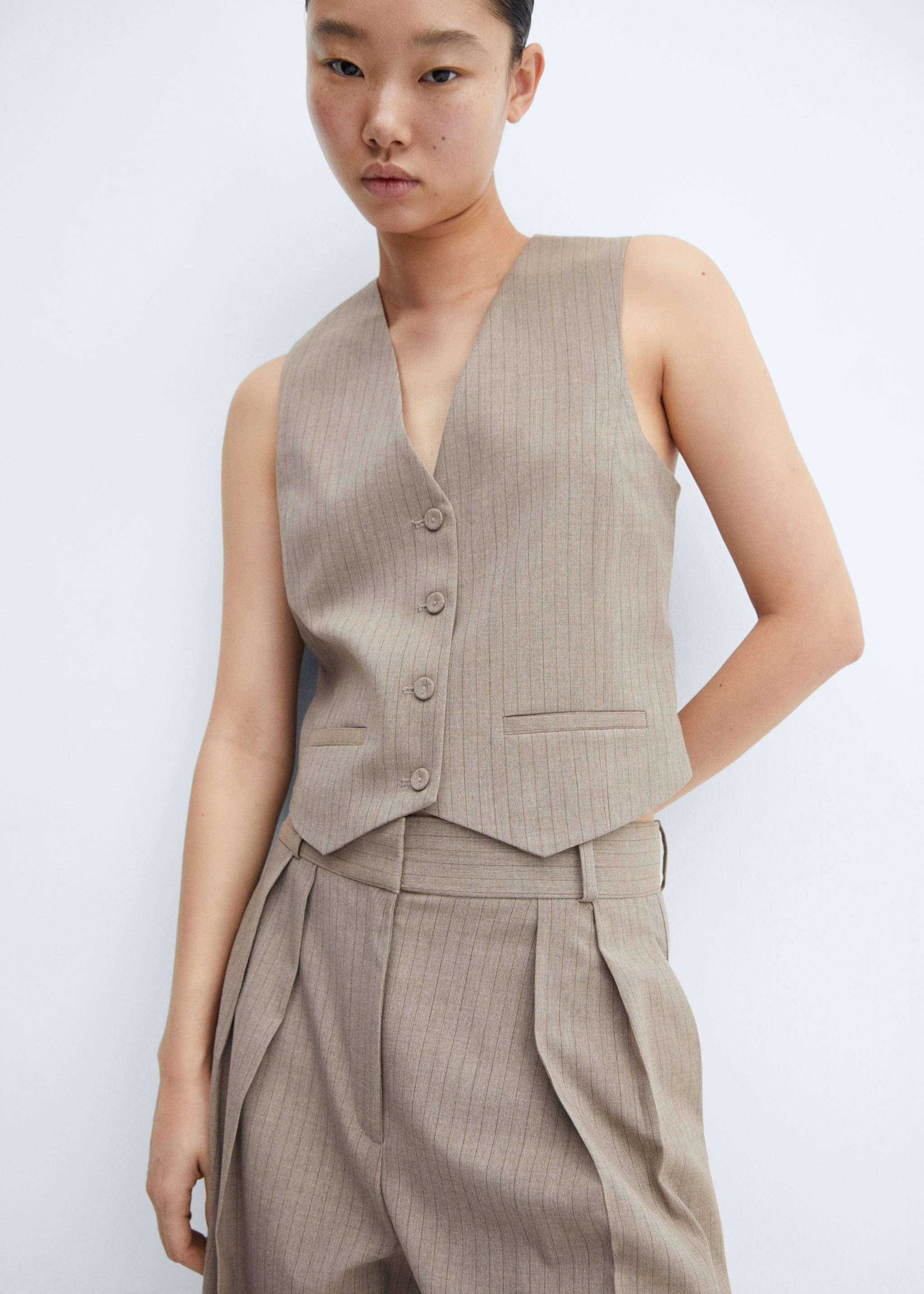 Pinstriped waistcoat - Details of the article 6