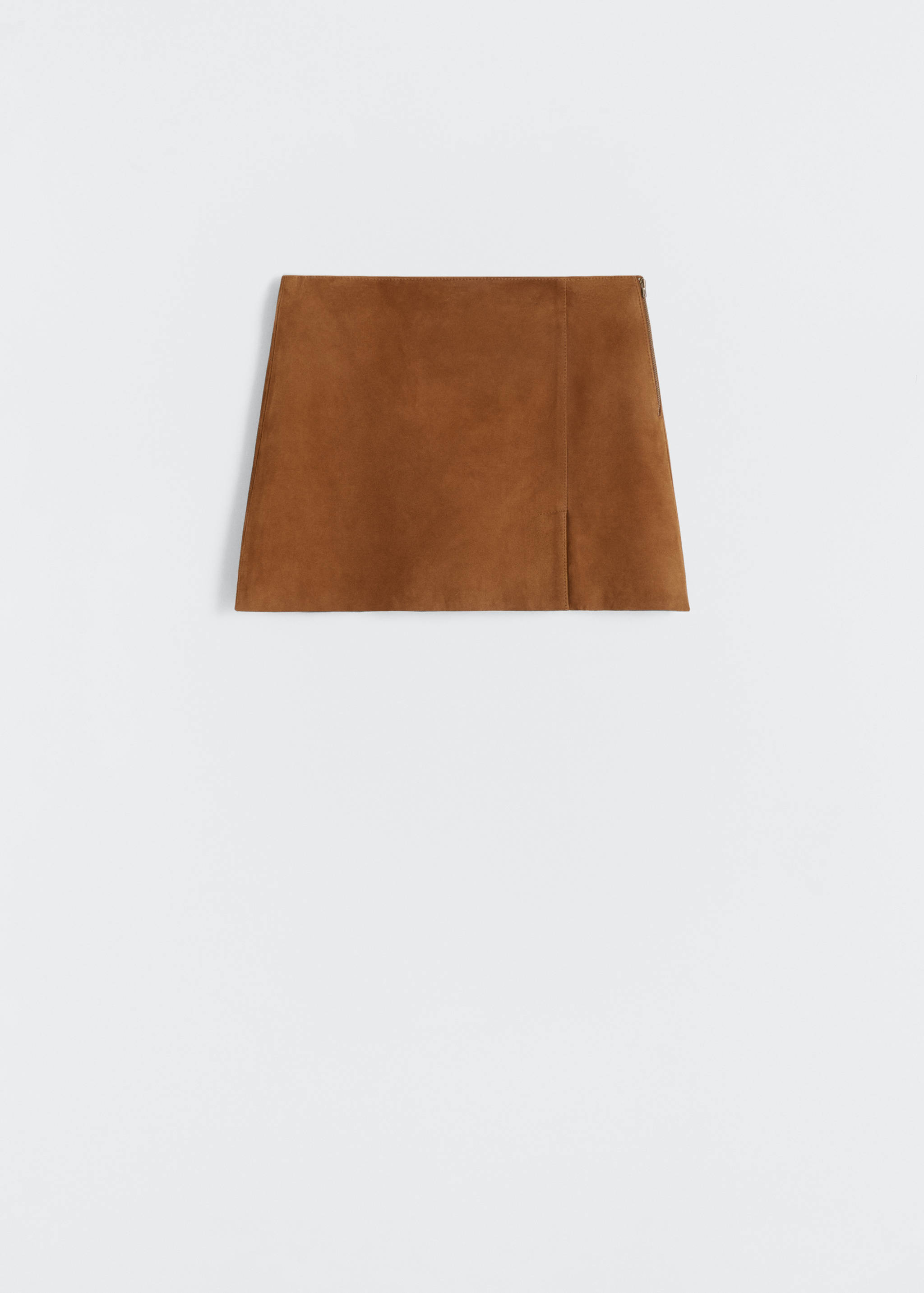 Мини-юбка из замши - Изделие без модели