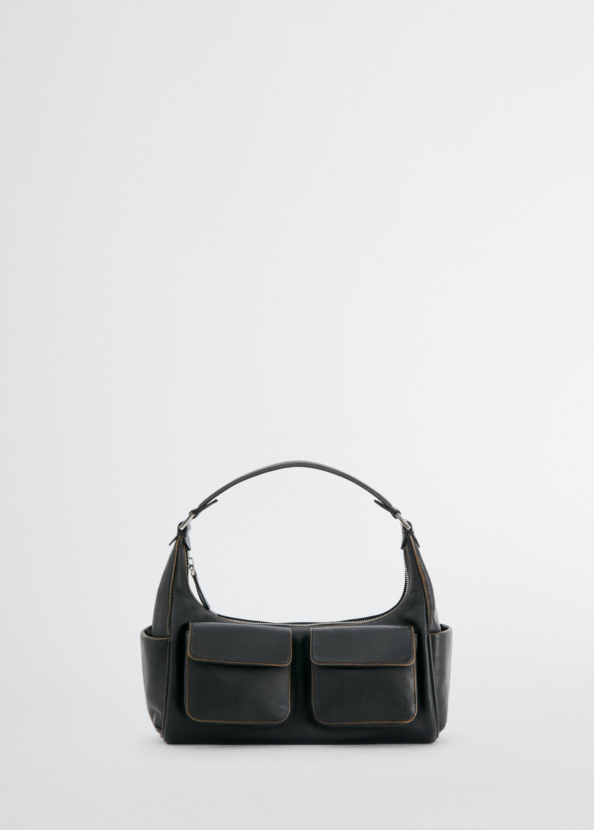 Сумка с карманами и клапаном - Изделие без модели