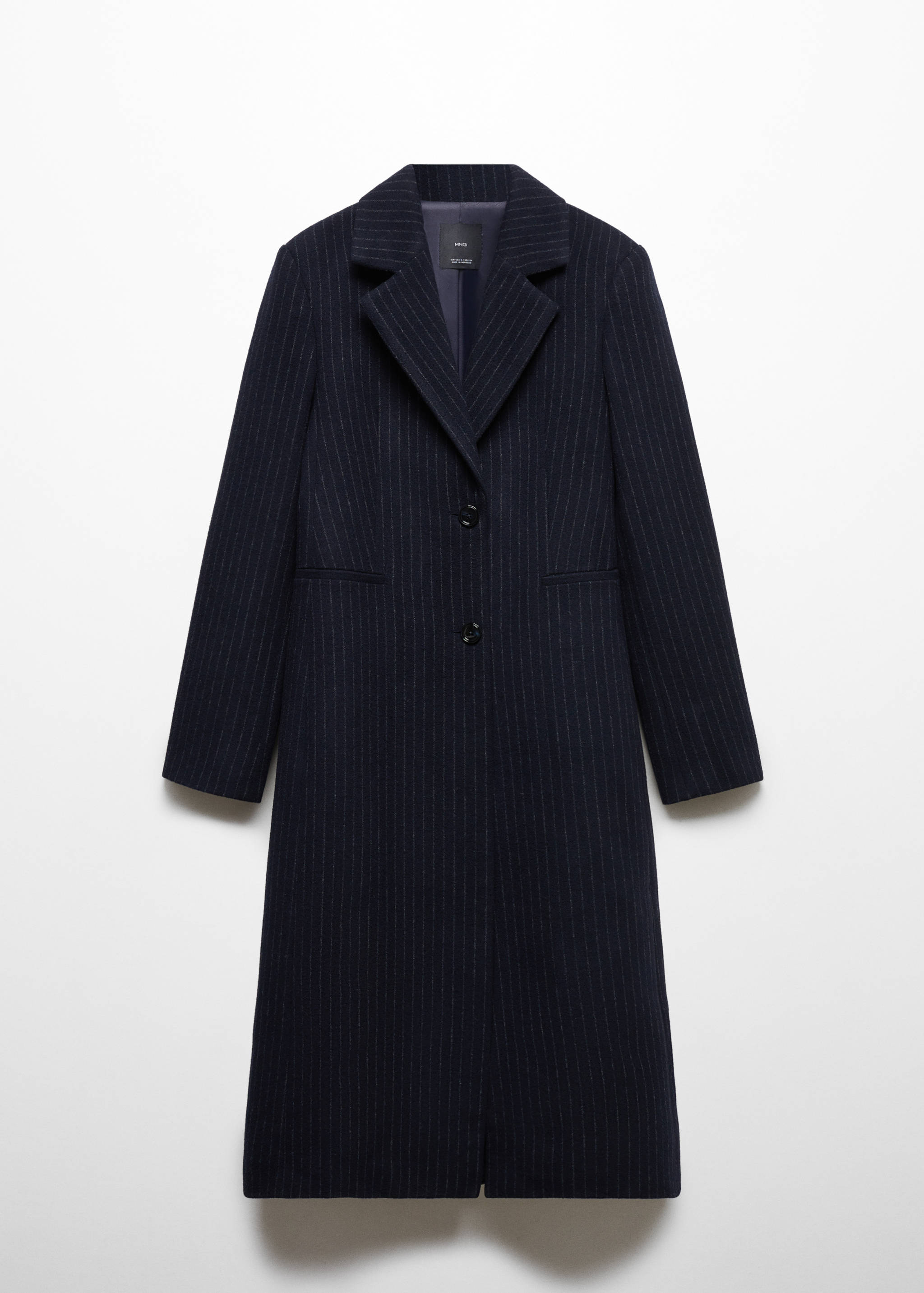 Striped wool coat - Article without model