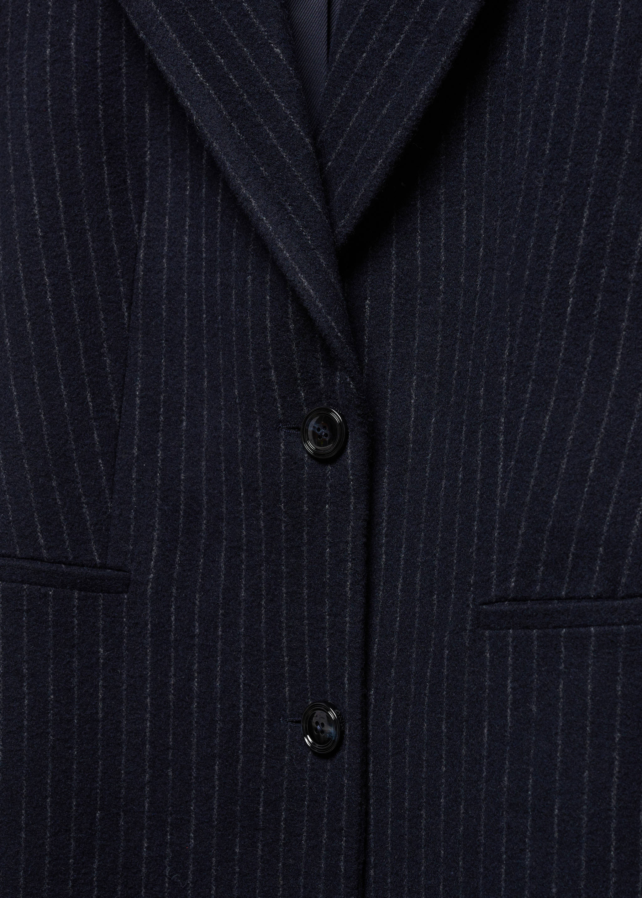 Striped wool coat - Details of the article 8